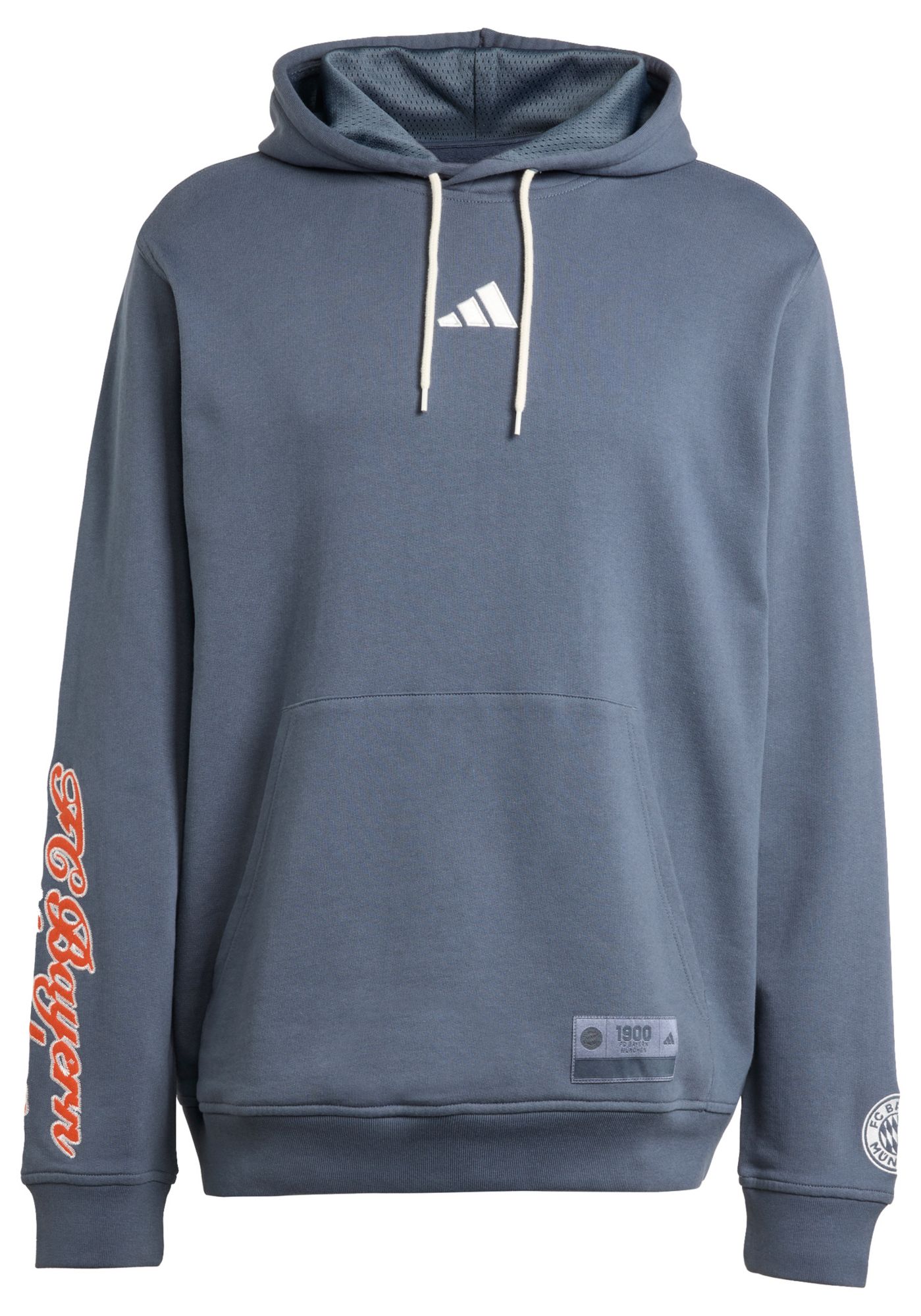 adidas Adult Bayern Munich Wordmark Grey Pullover Hoodie product image