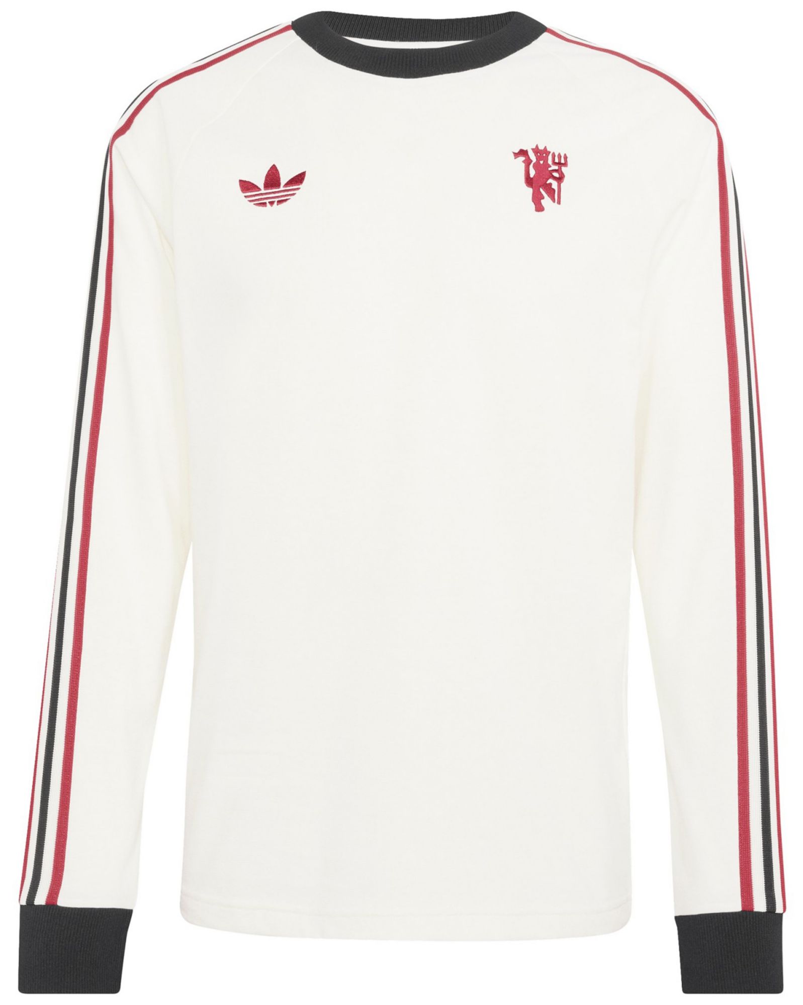 adidas Adult Manchester United Off-White 2025 Home Long Sleeve Shirt product image
