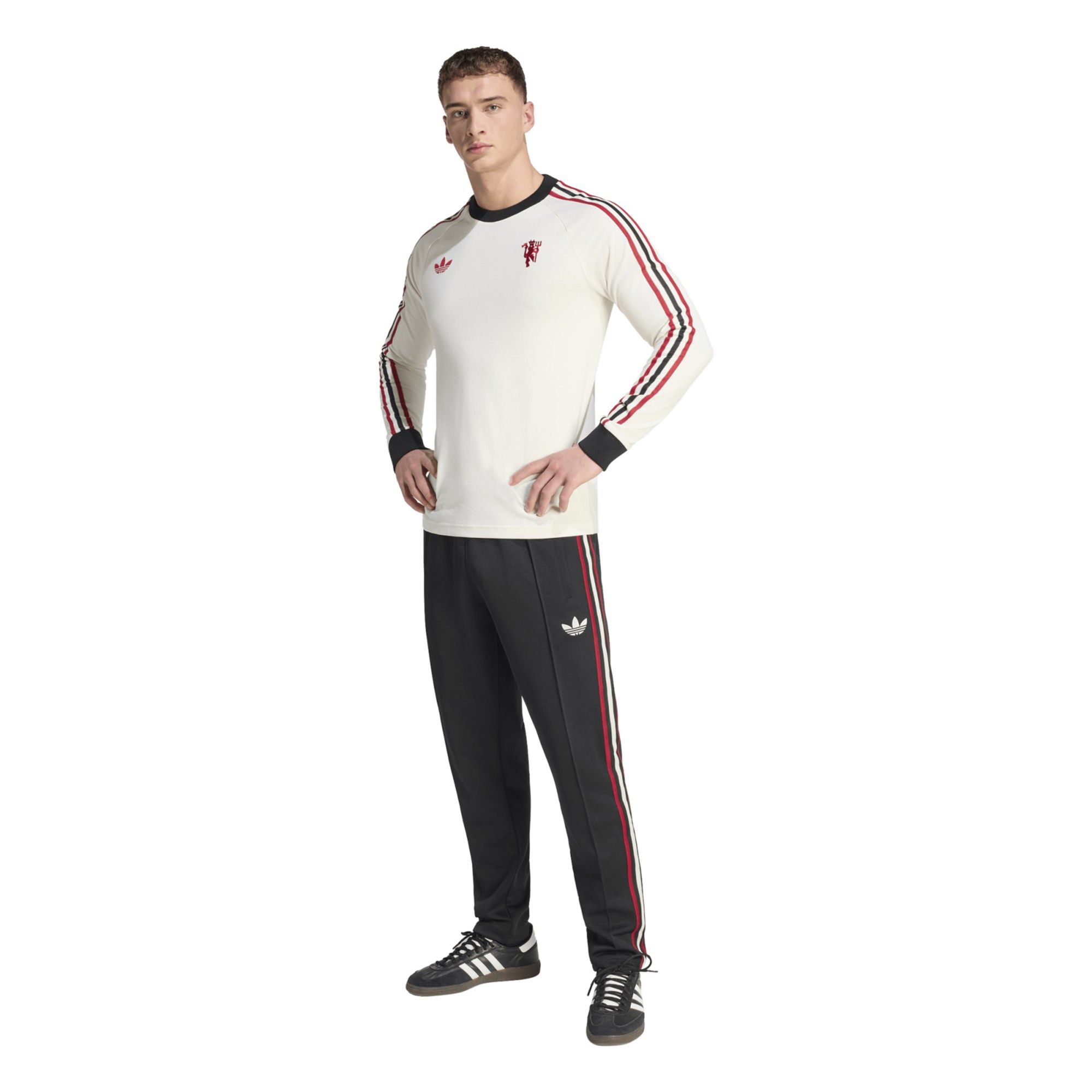 adidas Adult Manchester United Off-White 2025 Home Long Sleeve Shirt product image