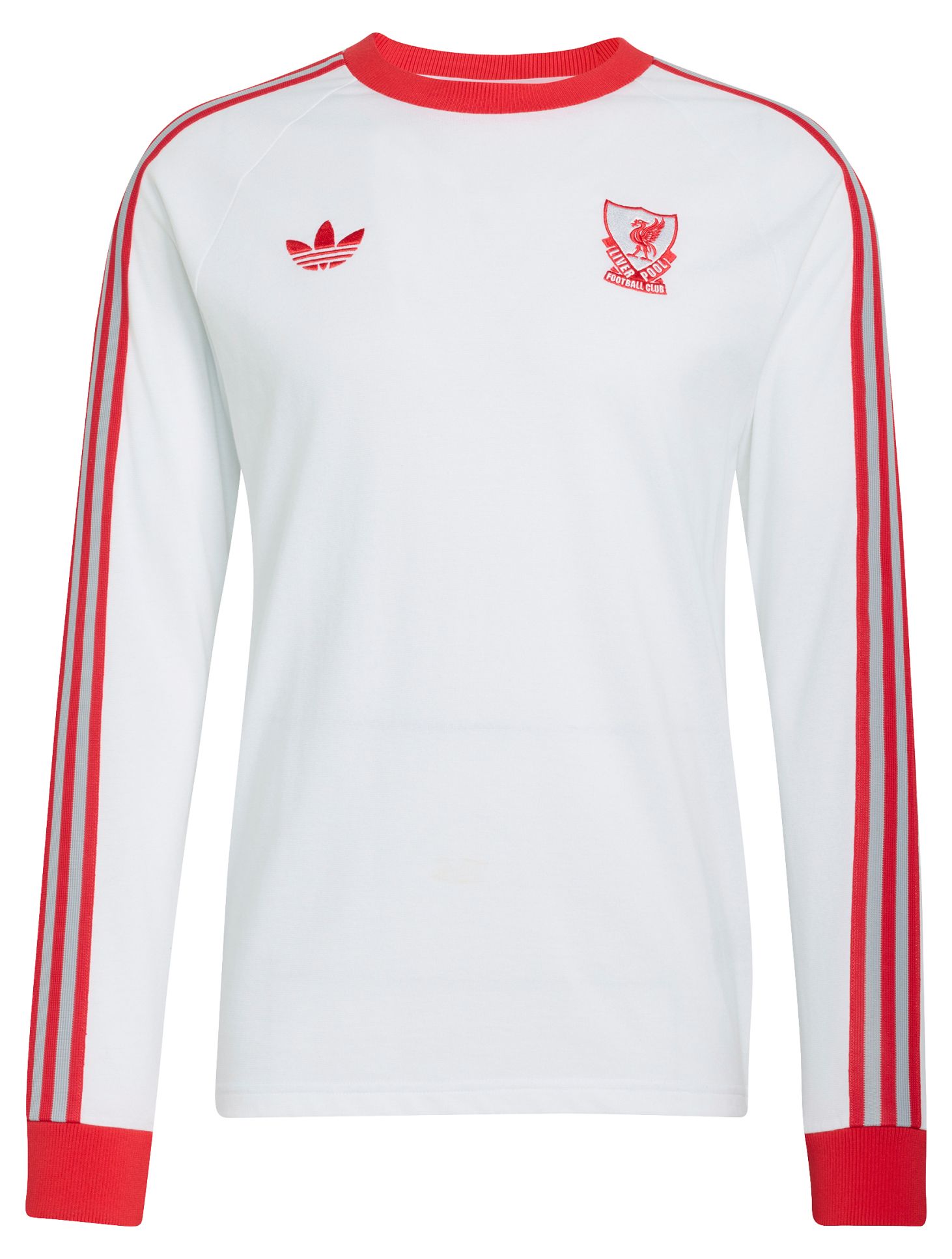 adidas Adult Liverpool FC White 2025 Home Long Sleeve Shirt product image