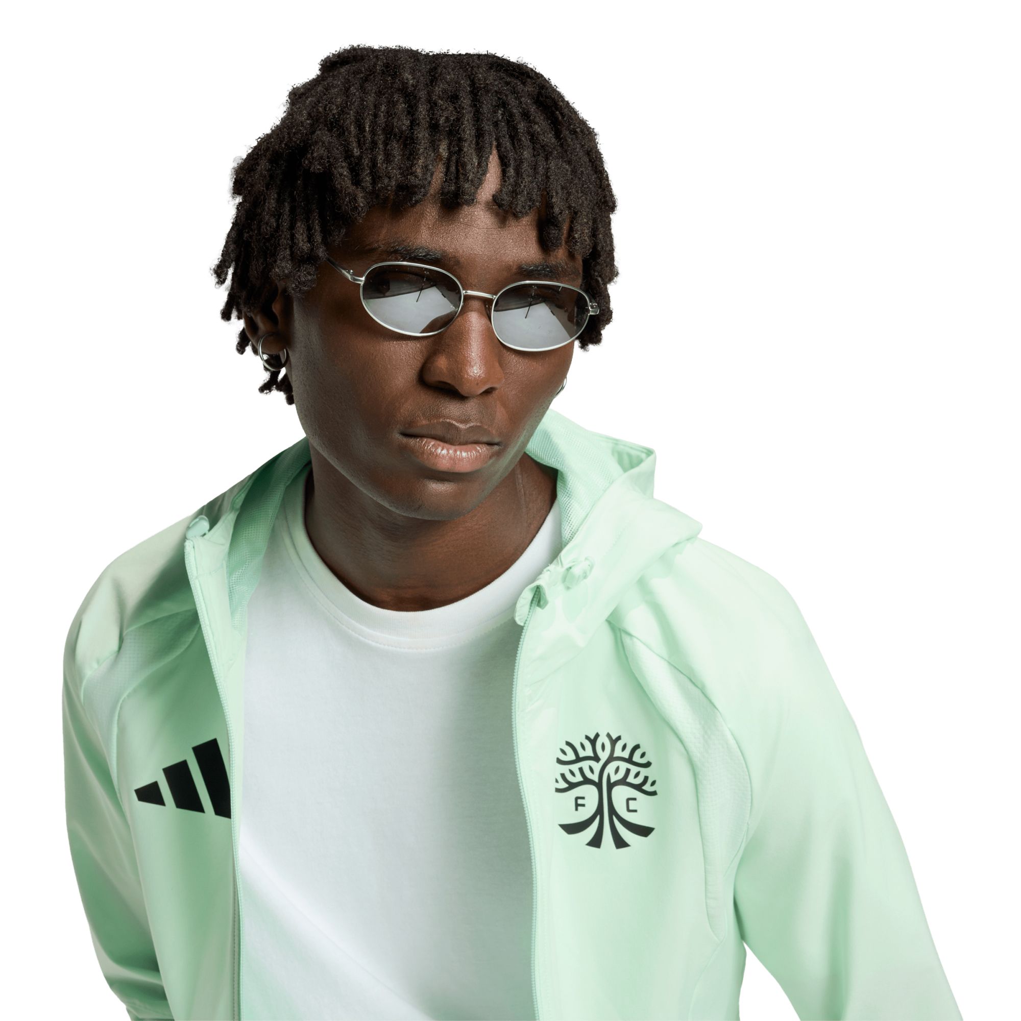 adidas Adult Austin FC Green 2026 Home Travel Full-Zip Jacket product image