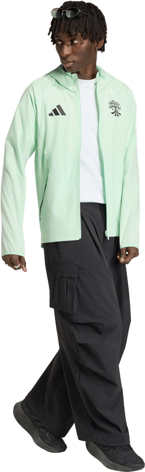 adidas Adult Austin FC Green 2026 Home Travel Full-Zip Jacket product image