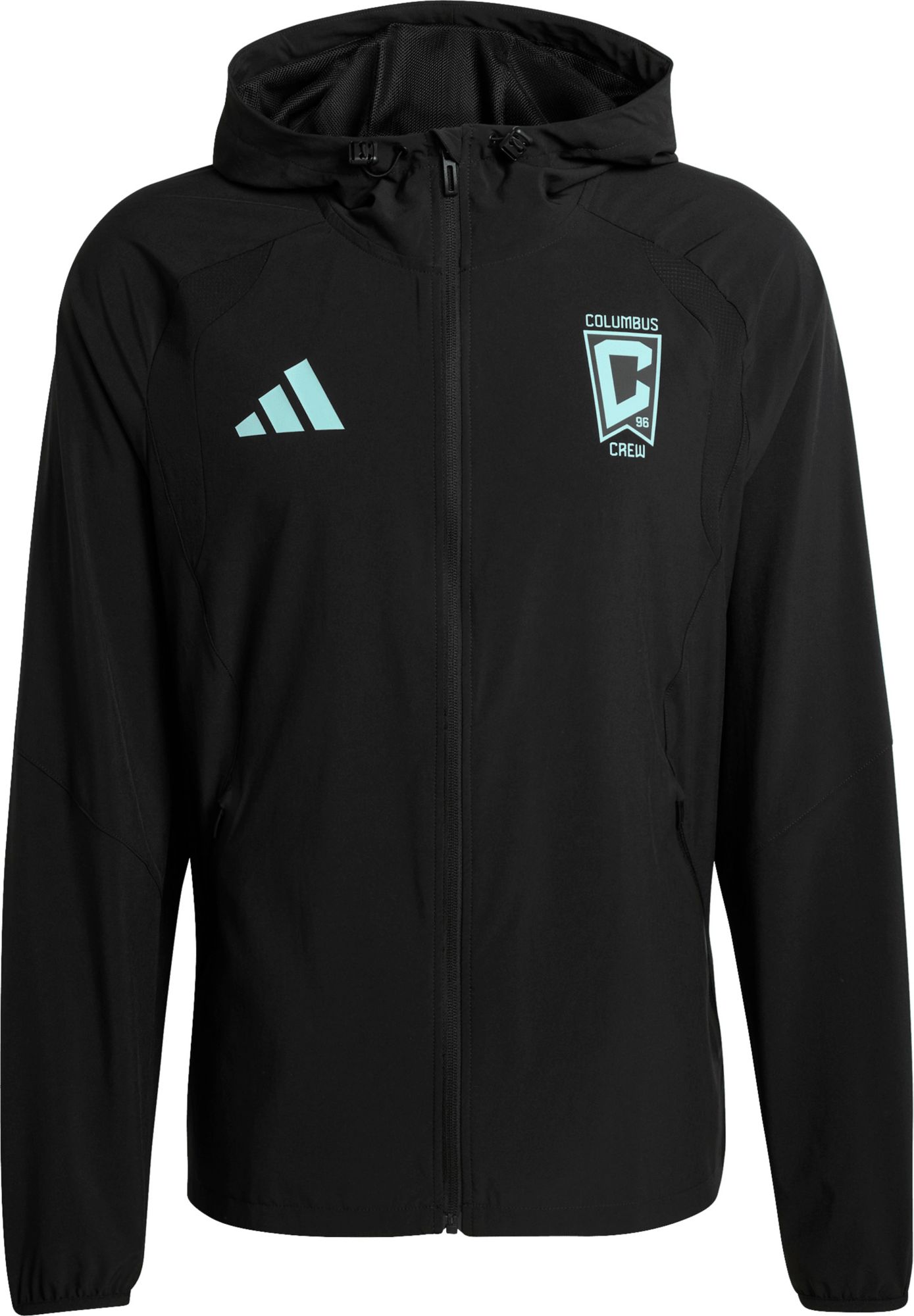 adidas Adult Columbus Crew Black 2026 Home Travel Full-Zip Jacket product image