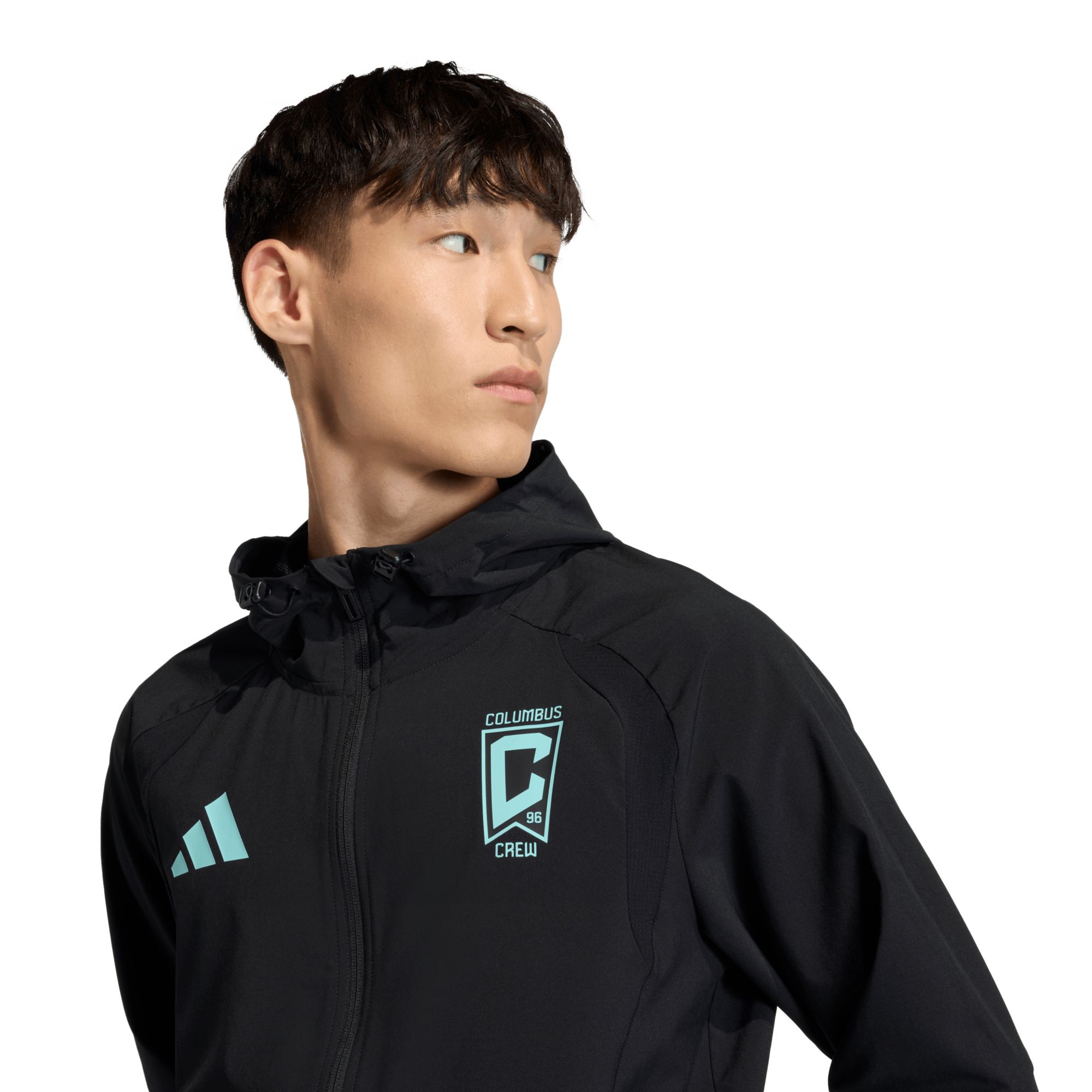 adidas Adult Columbus Crew Black 2026 Home Travel Full-Zip Jacket product image