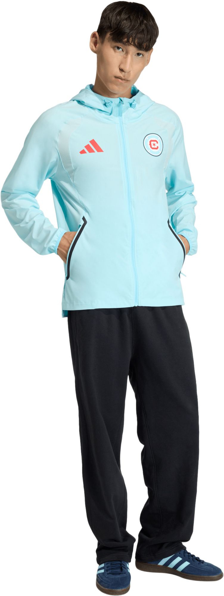 adidas Adult Chicago Fire Blue 2026 Home Travel Full-Zip Jacket product image