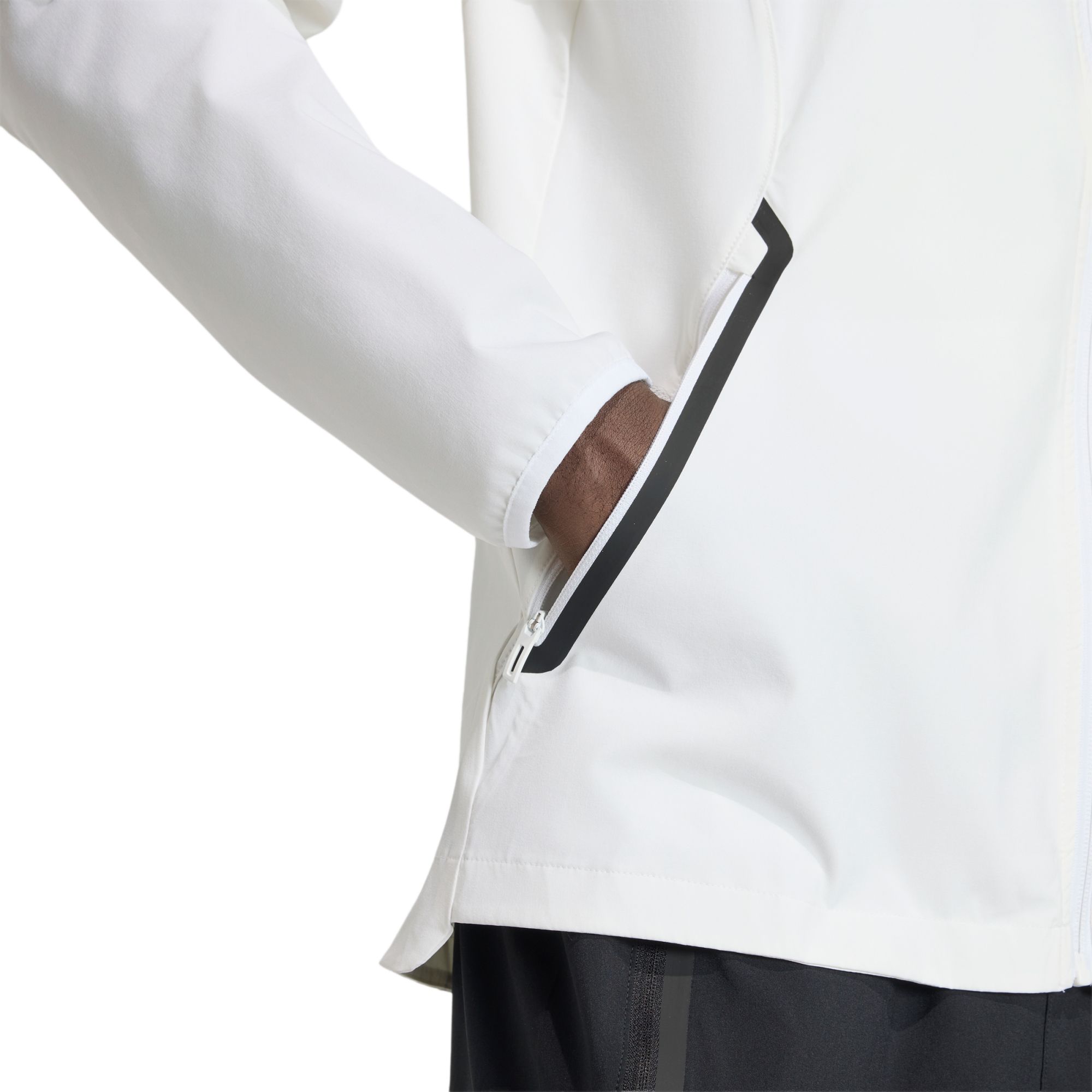 adidas Adult Charlotte FC White 2026 Home Travel Full-Zip Jacket product image