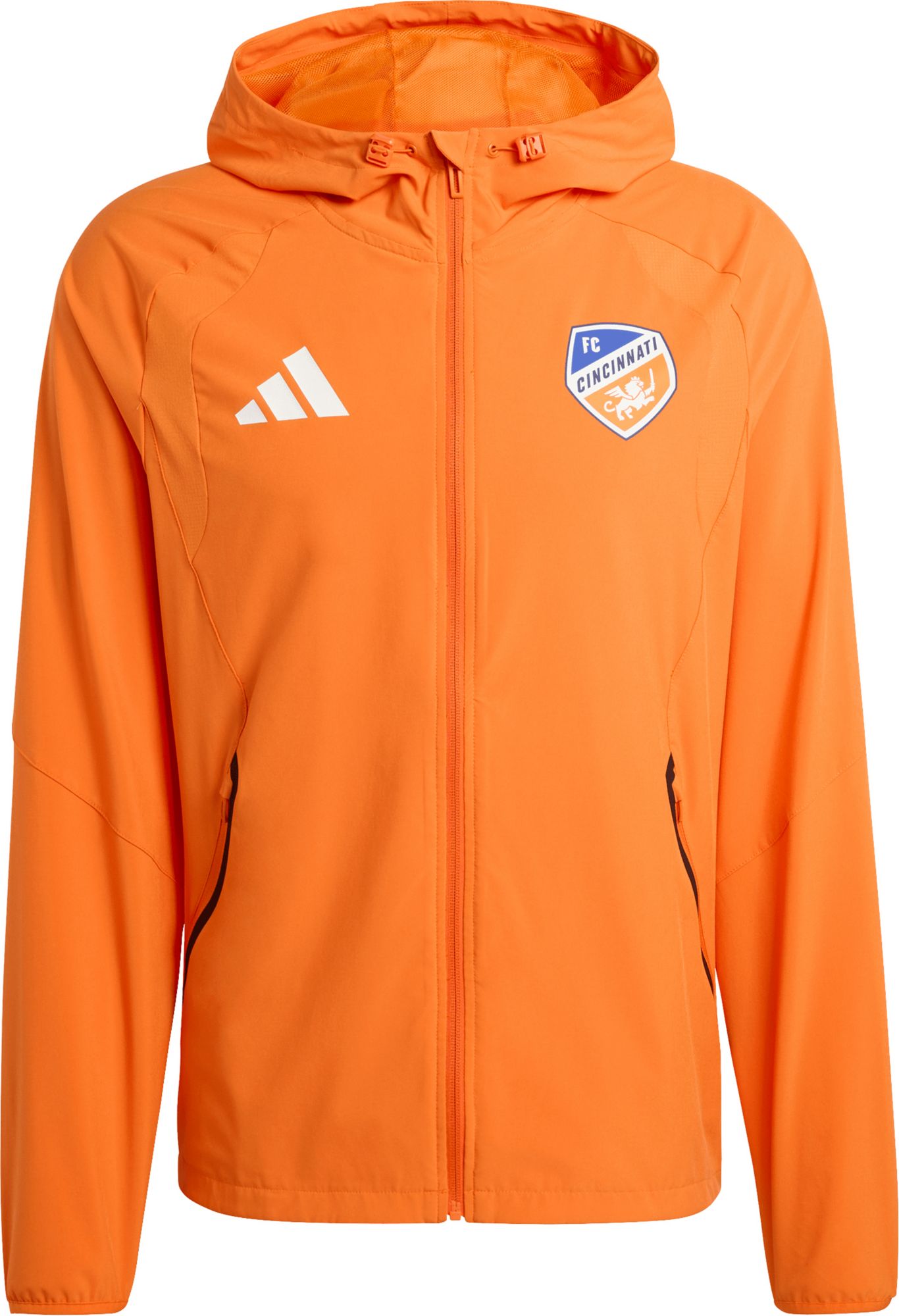 adidas Adult FC Cincinnati Orange 2026 Home Travel Full-Zip Jacket product image