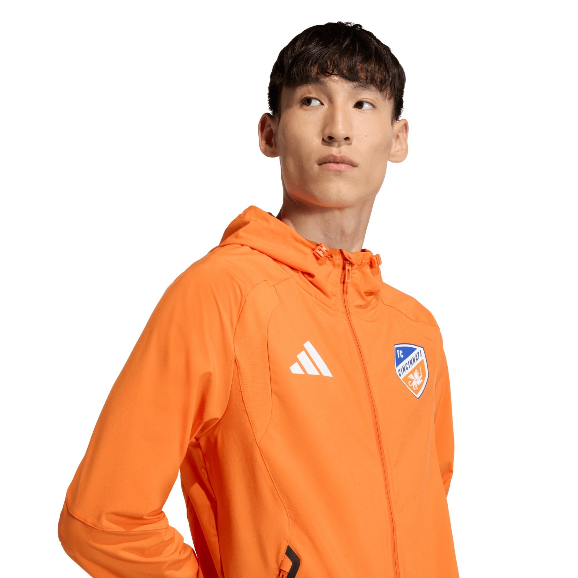 adidas Adult FC Cincinnati Orange 2026 Home Travel Full-Zip Jacket product image