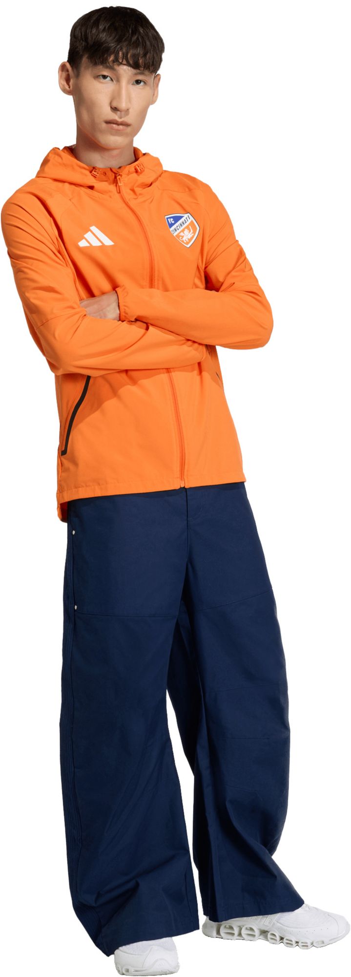 adidas Adult FC Cincinnati Orange 2026 Home Travel Full-Zip Jacket product image