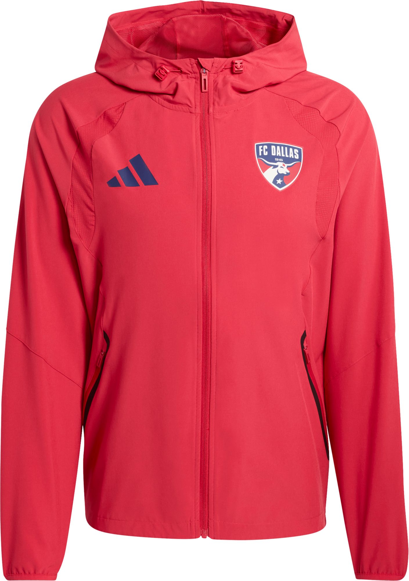 adidas Adult FC Dallas Red 2026 Home Travel Full-Zip Jacket product image