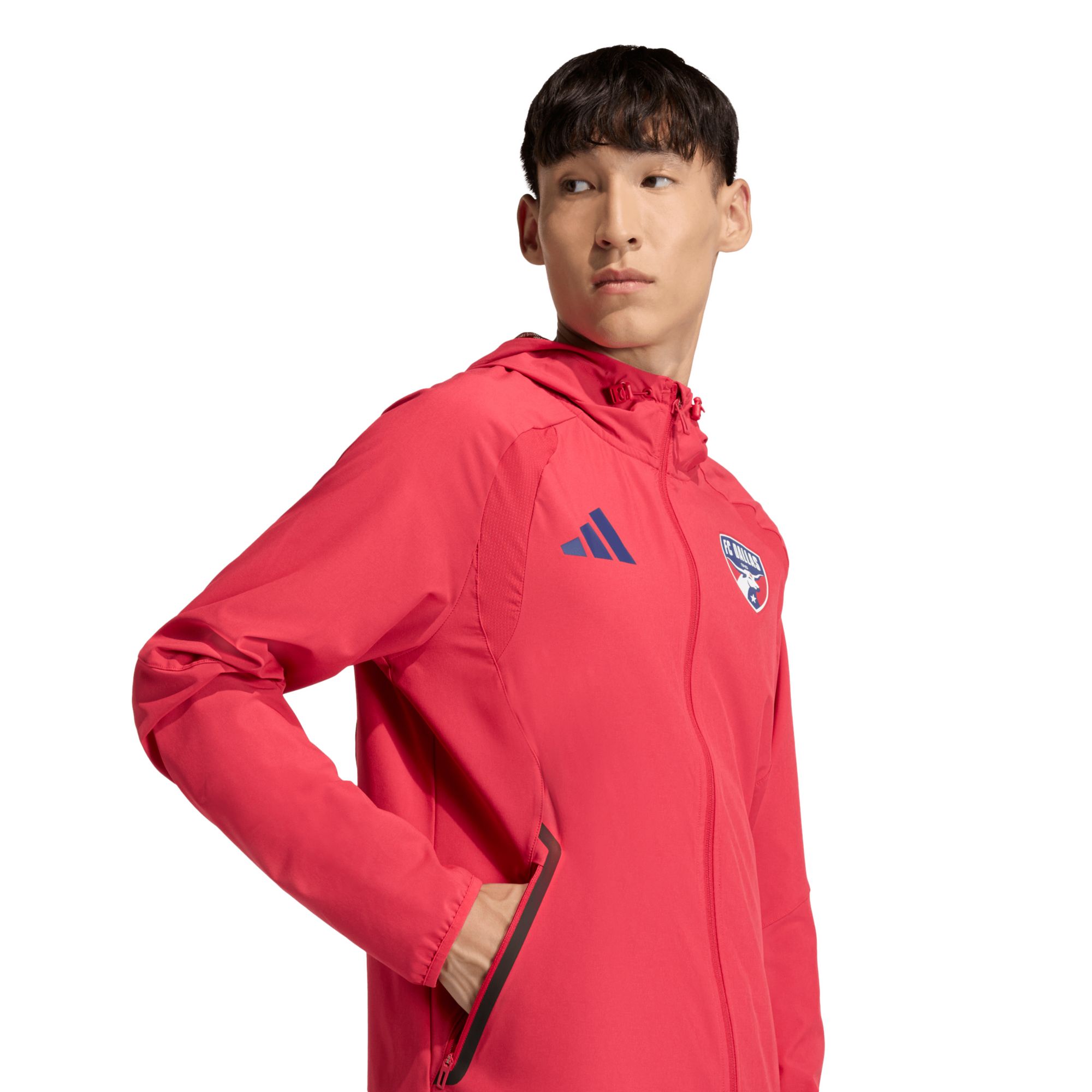 adidas Adult FC Dallas Red 2026 Home Travel Full-Zip Jacket product image