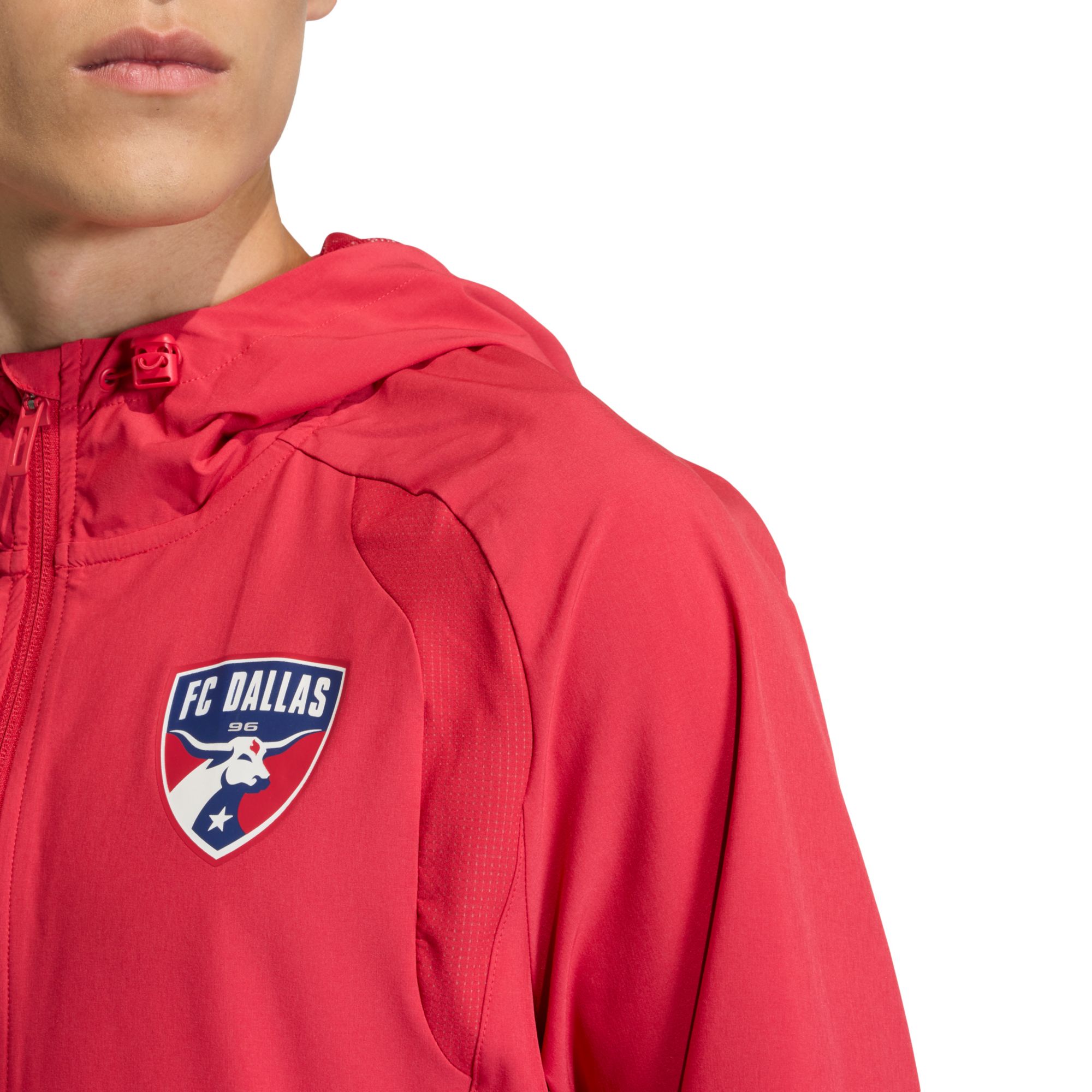 adidas Adult FC Dallas Red 2026 Home Travel Full-Zip Jacket product image