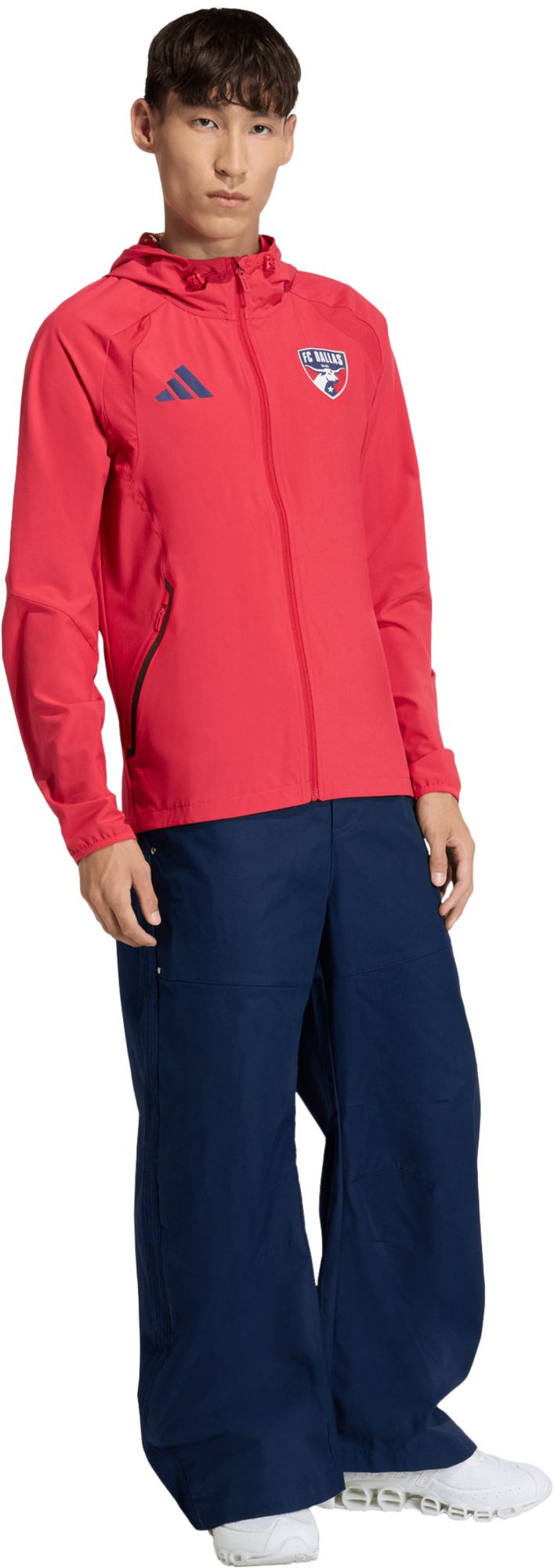adidas Adult FC Dallas Red 2026 Home Travel Full-Zip Jacket product image