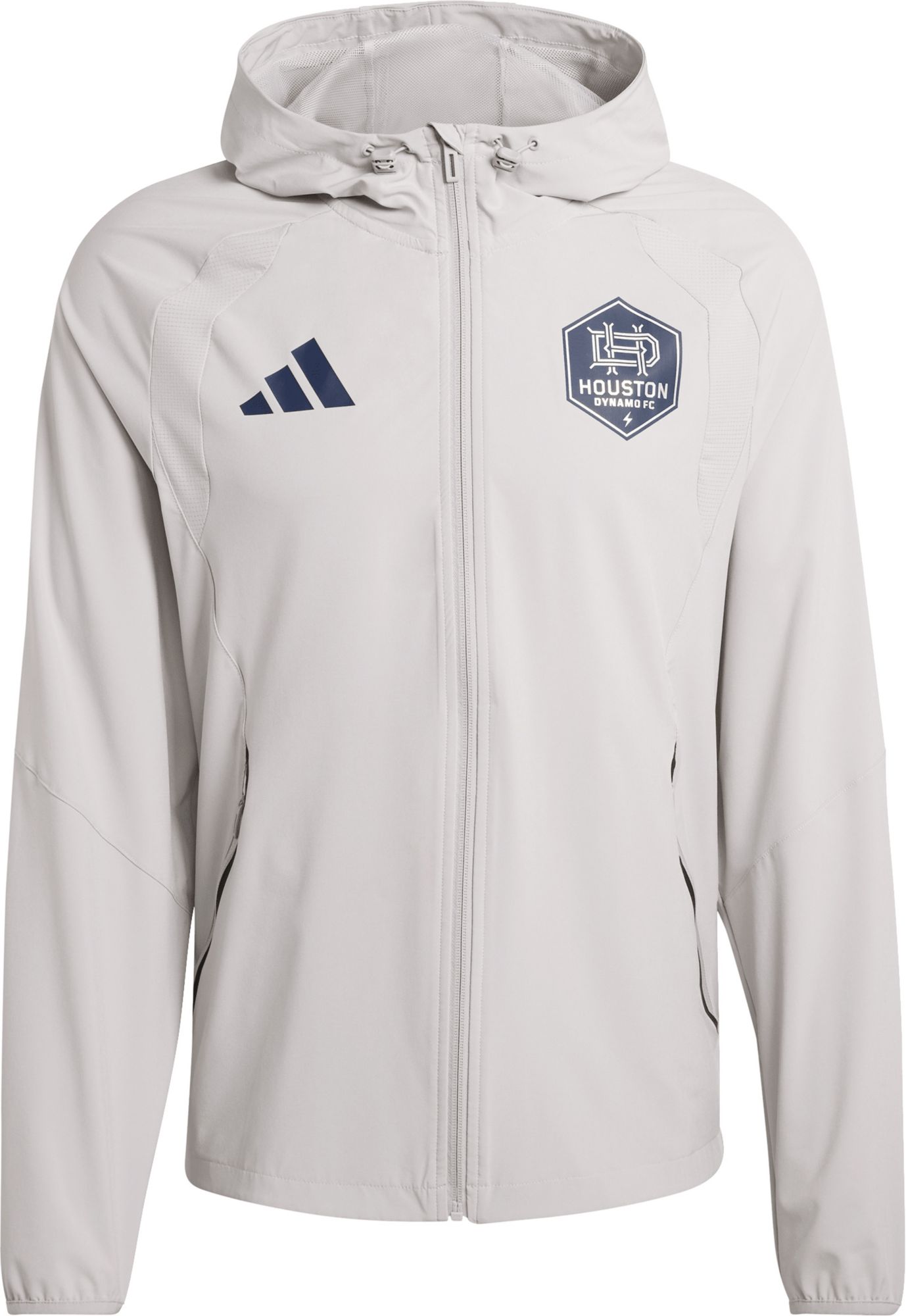 adidas Adult Houston Dynamo Grey 2026 Home Travel Full-Zip Jacket product image
