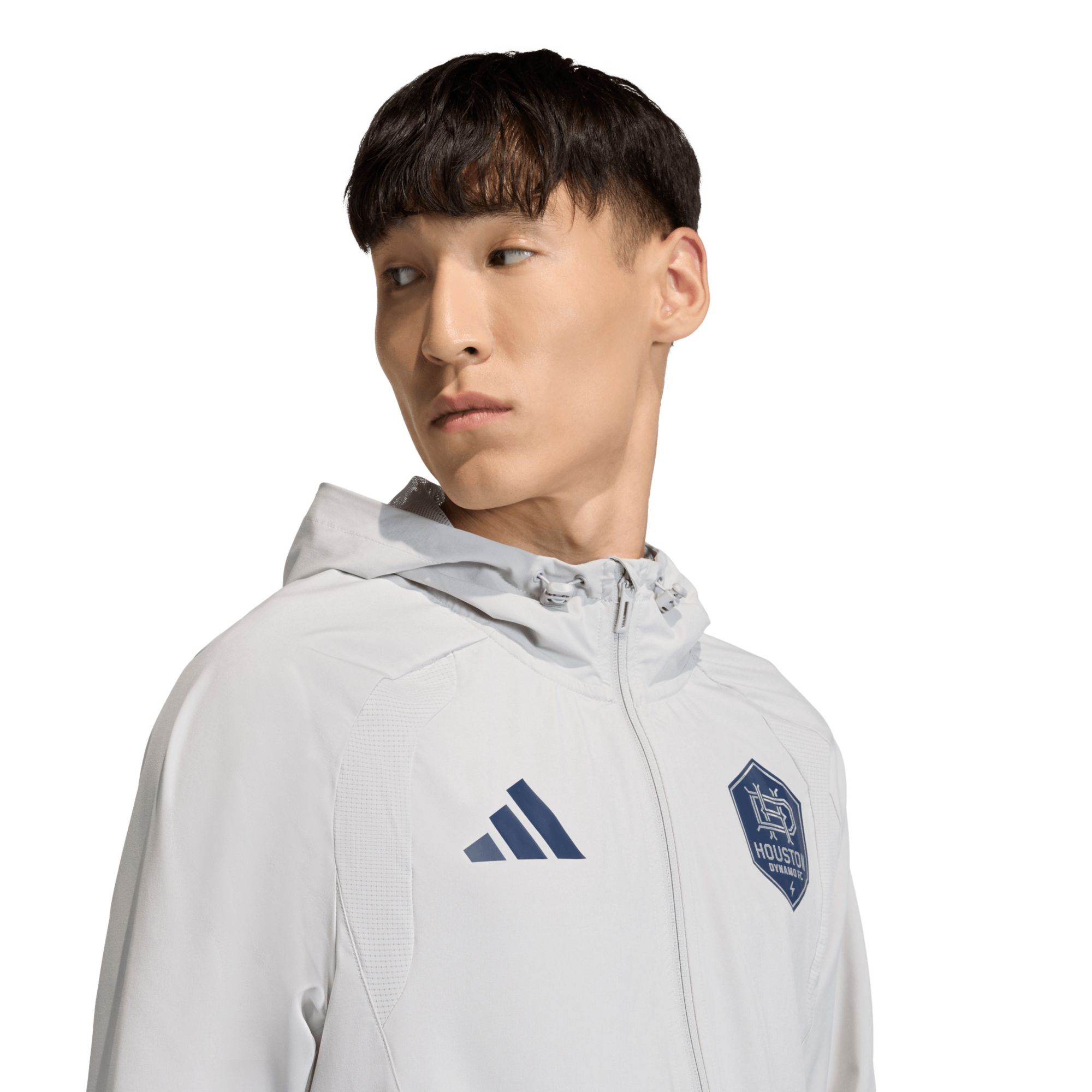 adidas Adult Houston Dynamo Grey 2026 Home Travel Full-Zip Jacket product image