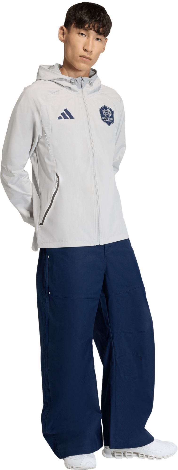 adidas Adult Houston Dynamo Grey 2026 Home Travel Full-Zip Jacket product image