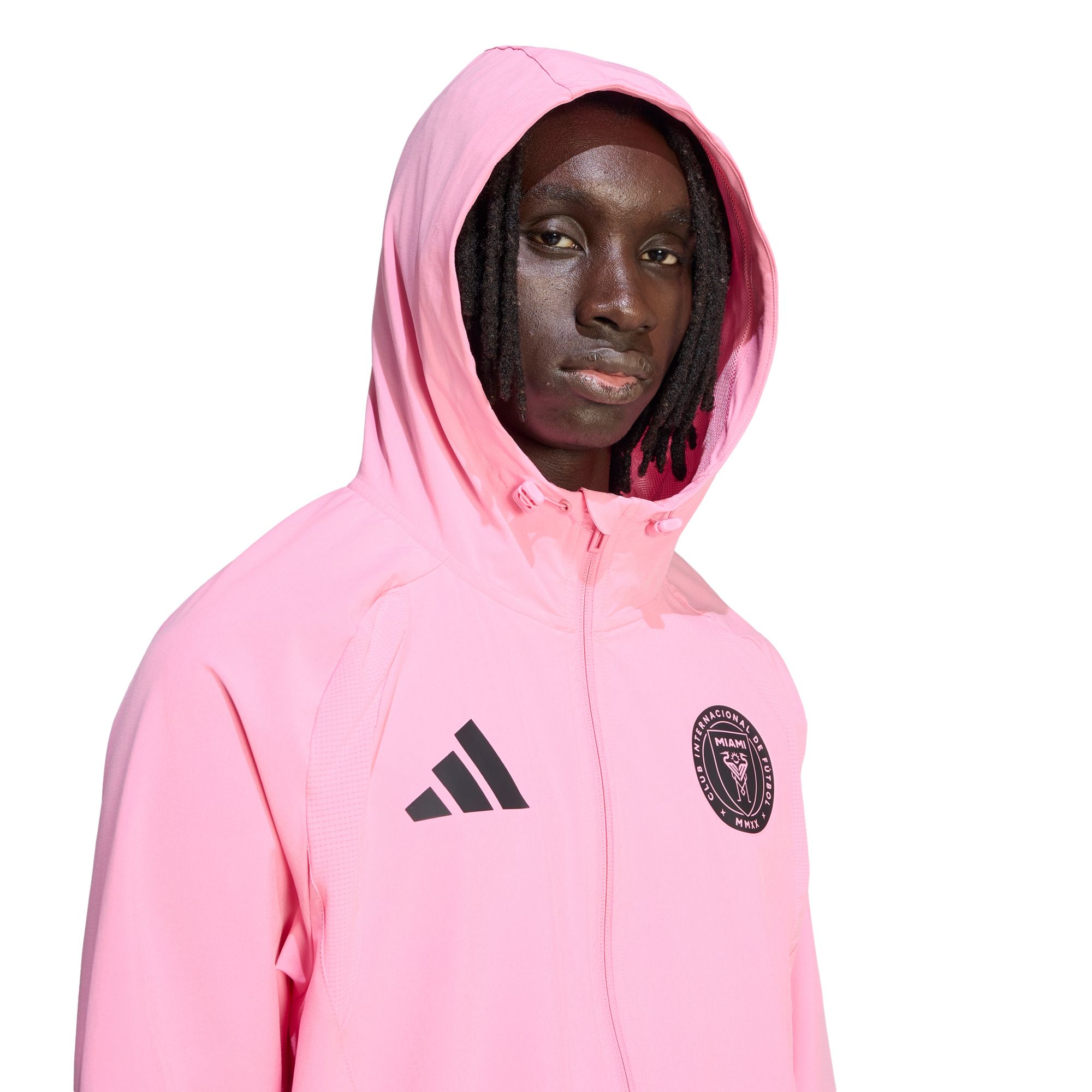 adidas Adult Inter Miami CF Pink 2026 Home Travel Full-Zip Jacket product image