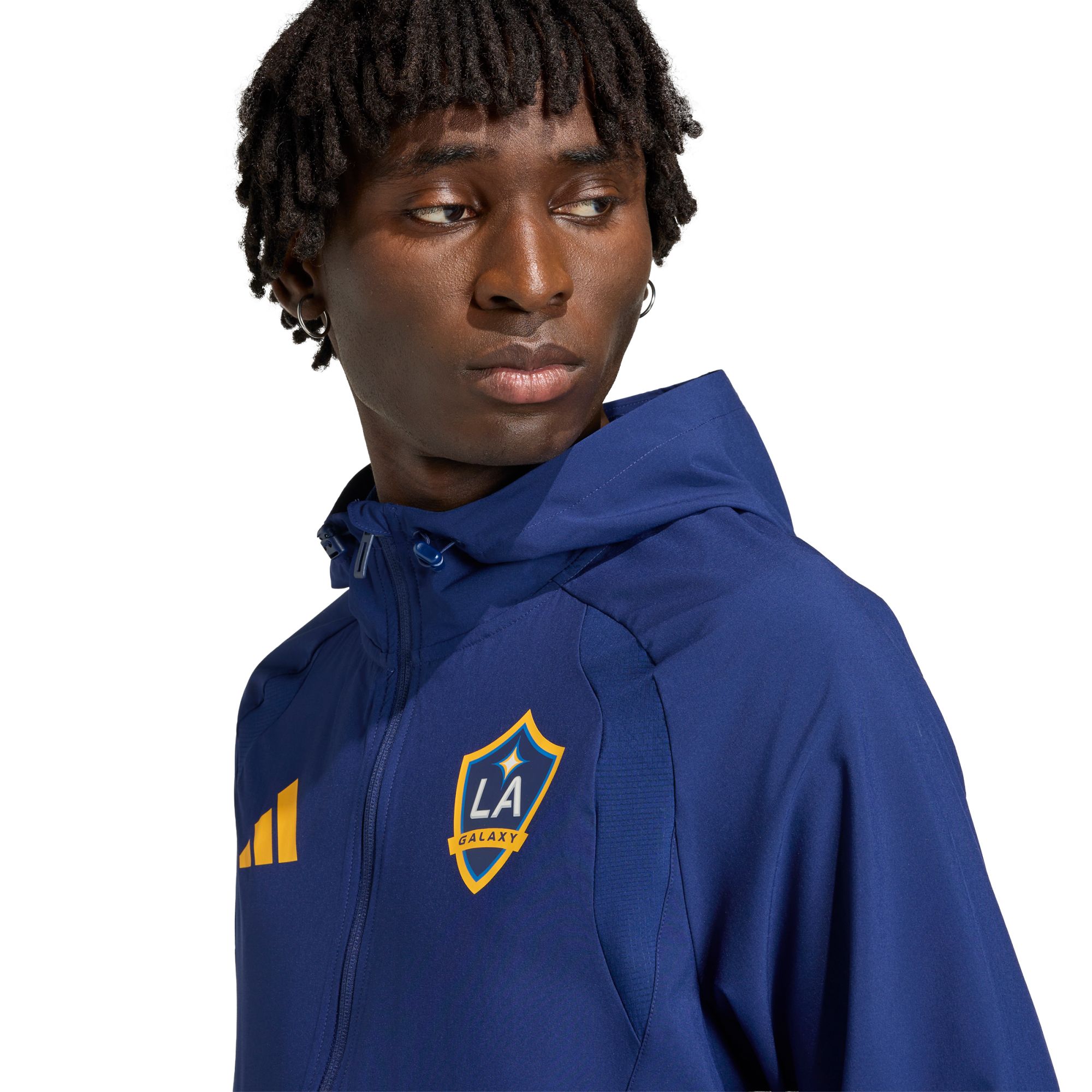 adidas Adult Los Angeles Galaxy Dark Blue 2026 Home Travel Full-Zip Jacket product image