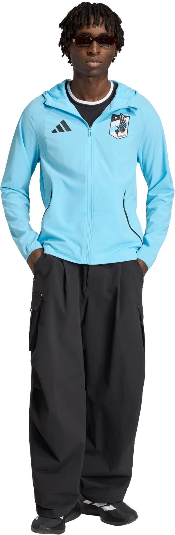 adidas Adult Minnesota United FC Light Blue 2026 Home Travel Full-Zip Jacket product image
