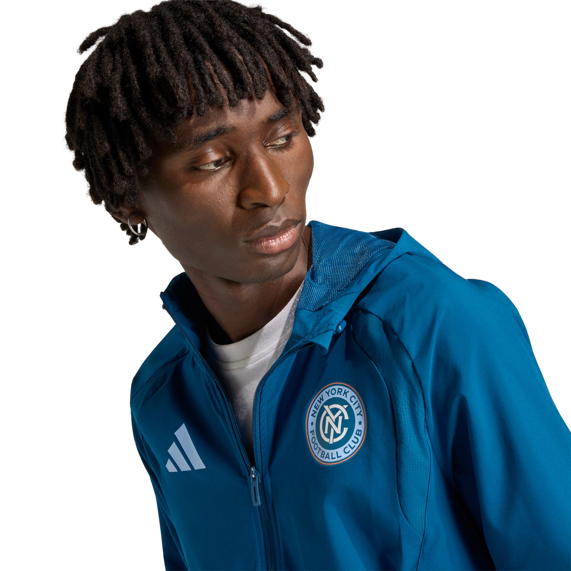 adidas Adult New York City FC Blue 2026 Home Travel Full-Zip Jacket product image