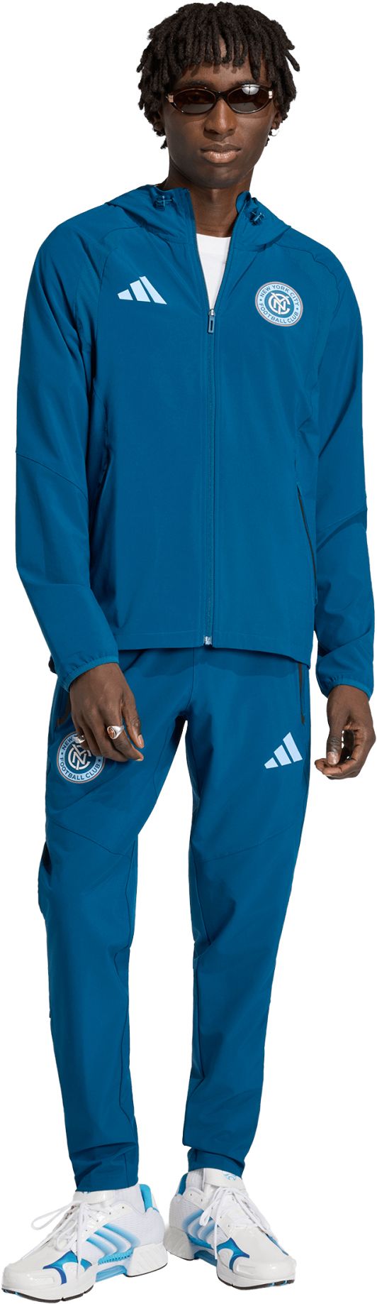 adidas Adult New York City FC Blue 2026 Home Travel Full-Zip Jacket product image