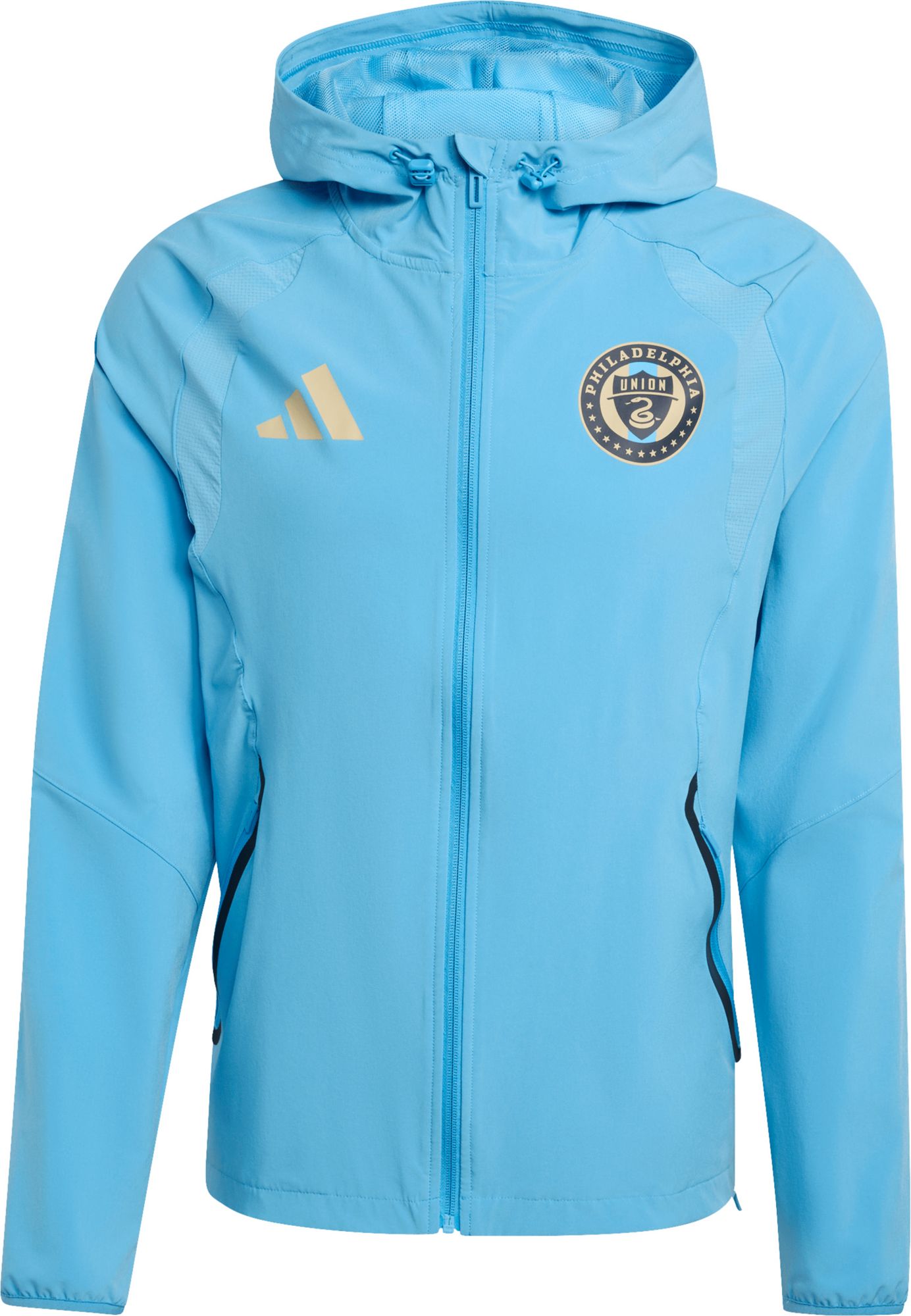 adidas Men's Philadelphia Union Joy Blue 2026 Home Travel Full-Zip Jacket product image