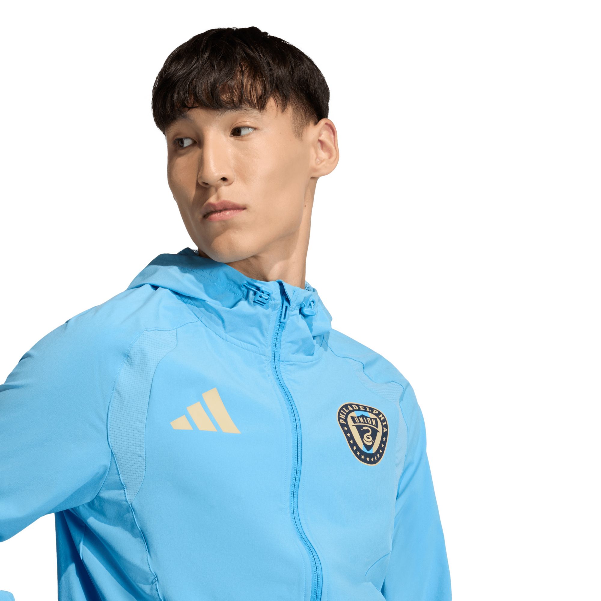 adidas Men's Philadelphia Union Joy Blue 2026 Home Travel Full-Zip Jacket product image