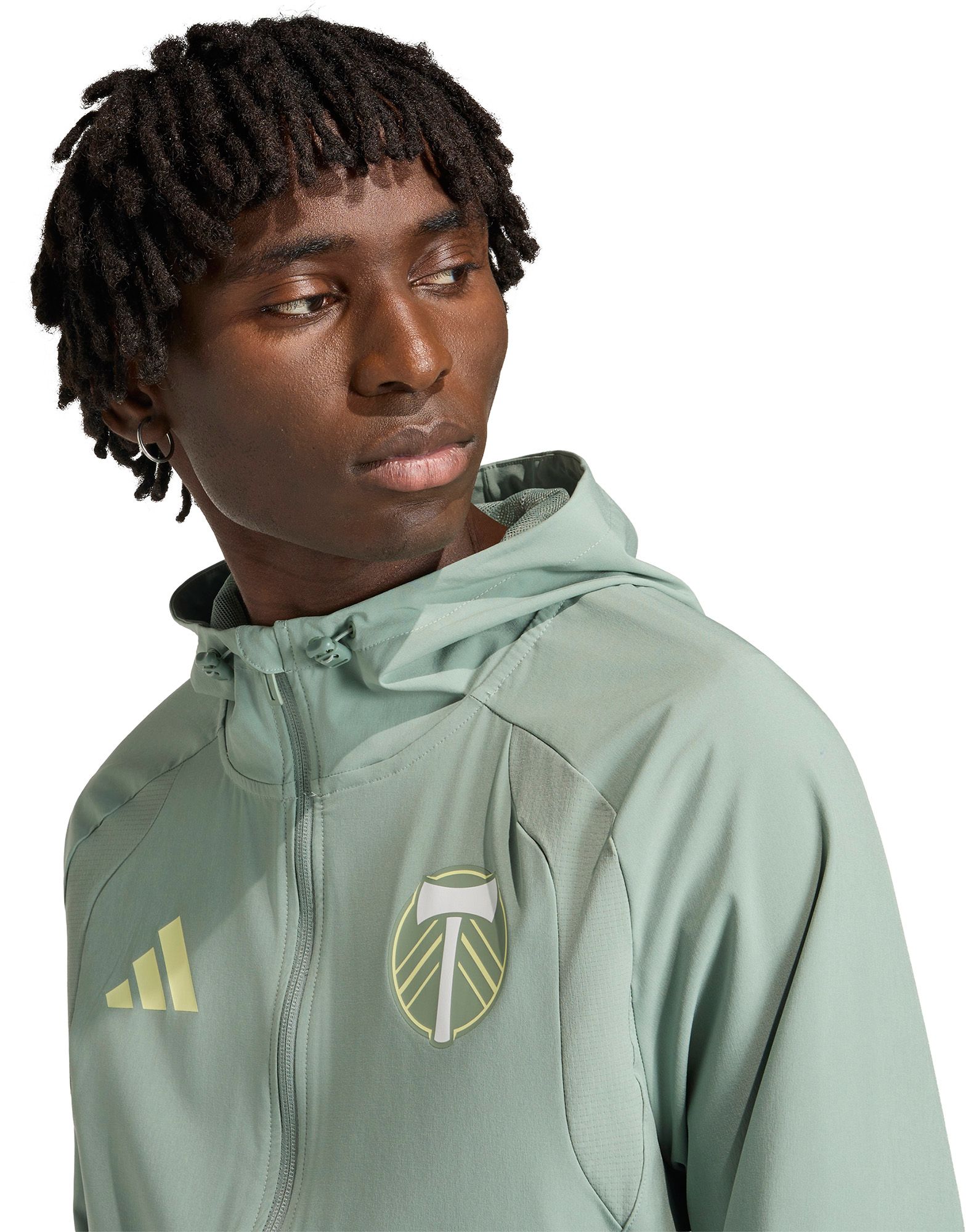 adidas Men's Portland Timbers Green 2026 Home Travel Full-Zip Jacket product image