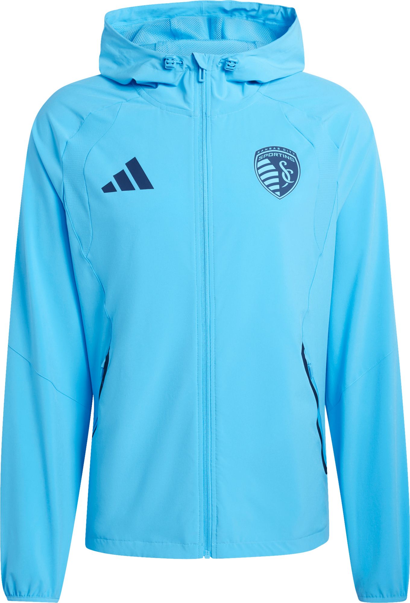 adidas Men's Sporting Kansas City Blue 2026 Home Travel Full-Zip Jacket product image