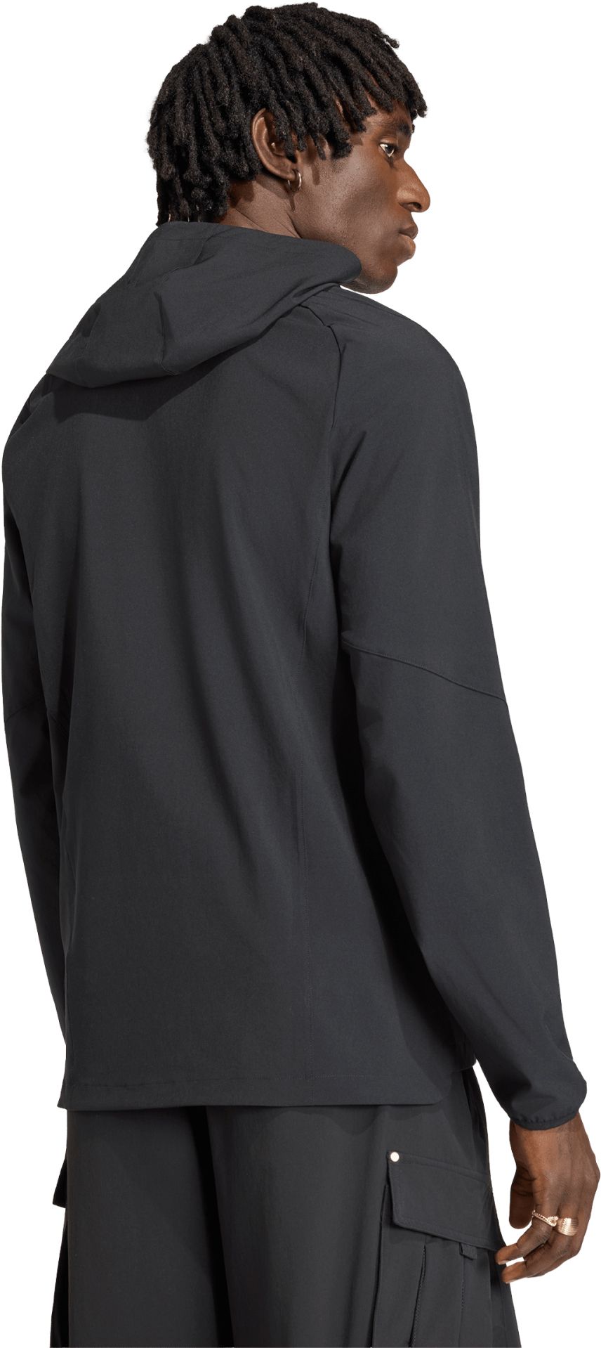adidas Men's San Jose Earthquakes Black 2026 Home Travel Full-Zip Jacket product image