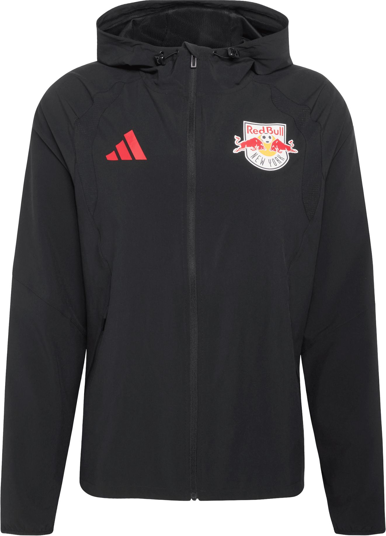 adidas Men's New York Red Bulls Black 2026 Home Travel Full-Zip Jacket product image