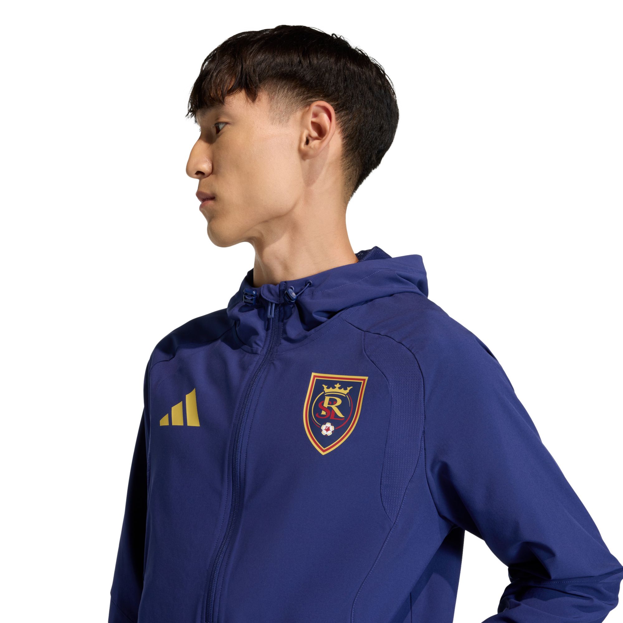 adidas Men's Real Salt Lake Navy 2026 Home Travel Full-Zip Jacket product image