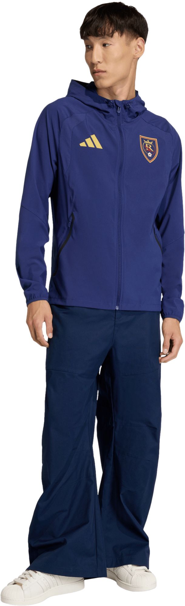 adidas Men's Real Salt Lake Navy 2026 Home Travel Full-Zip Jacket product image