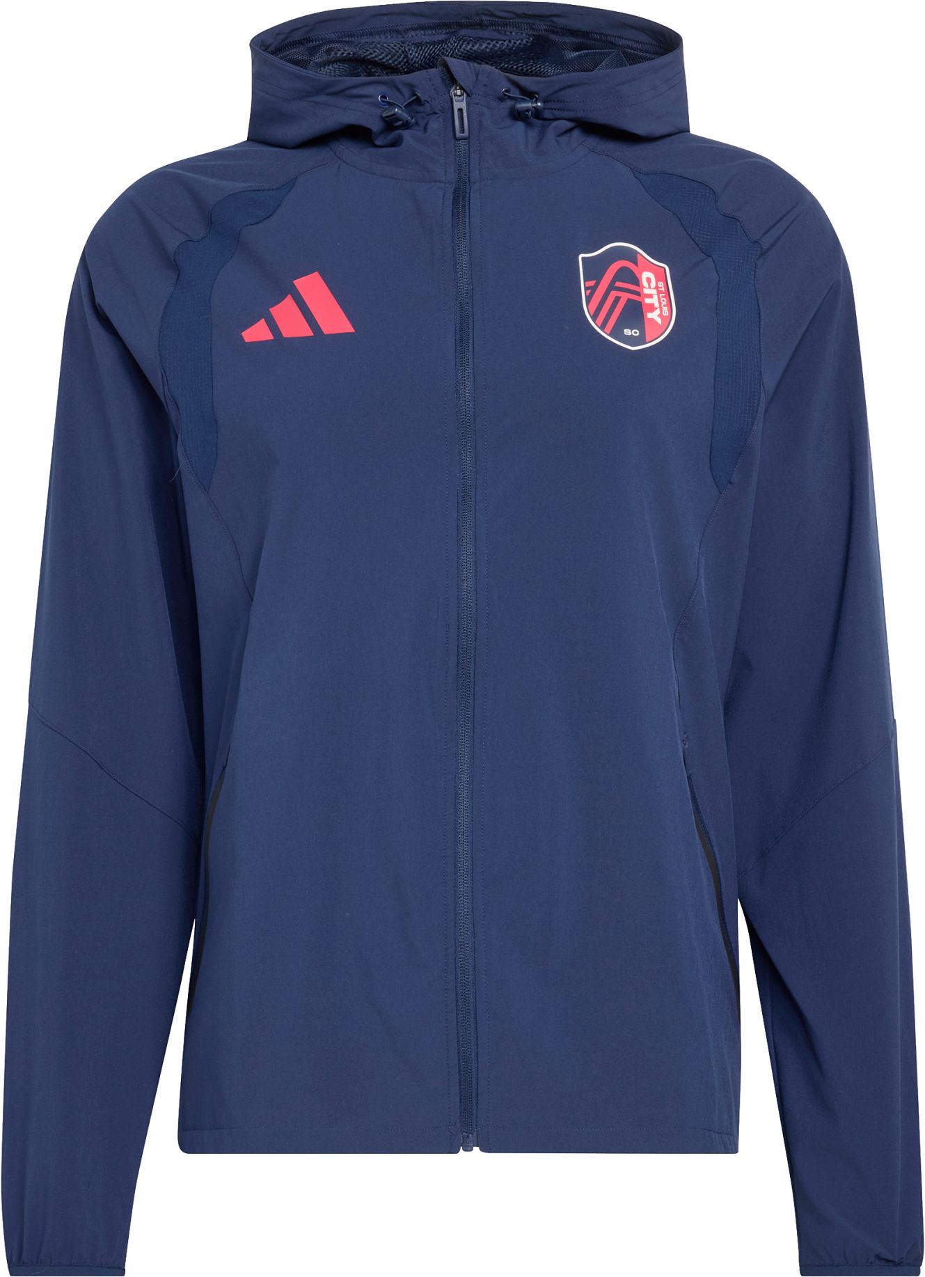 adidas Men's St. Louis FC Navy 2026 Home Travel Full-Zip Jacket product image