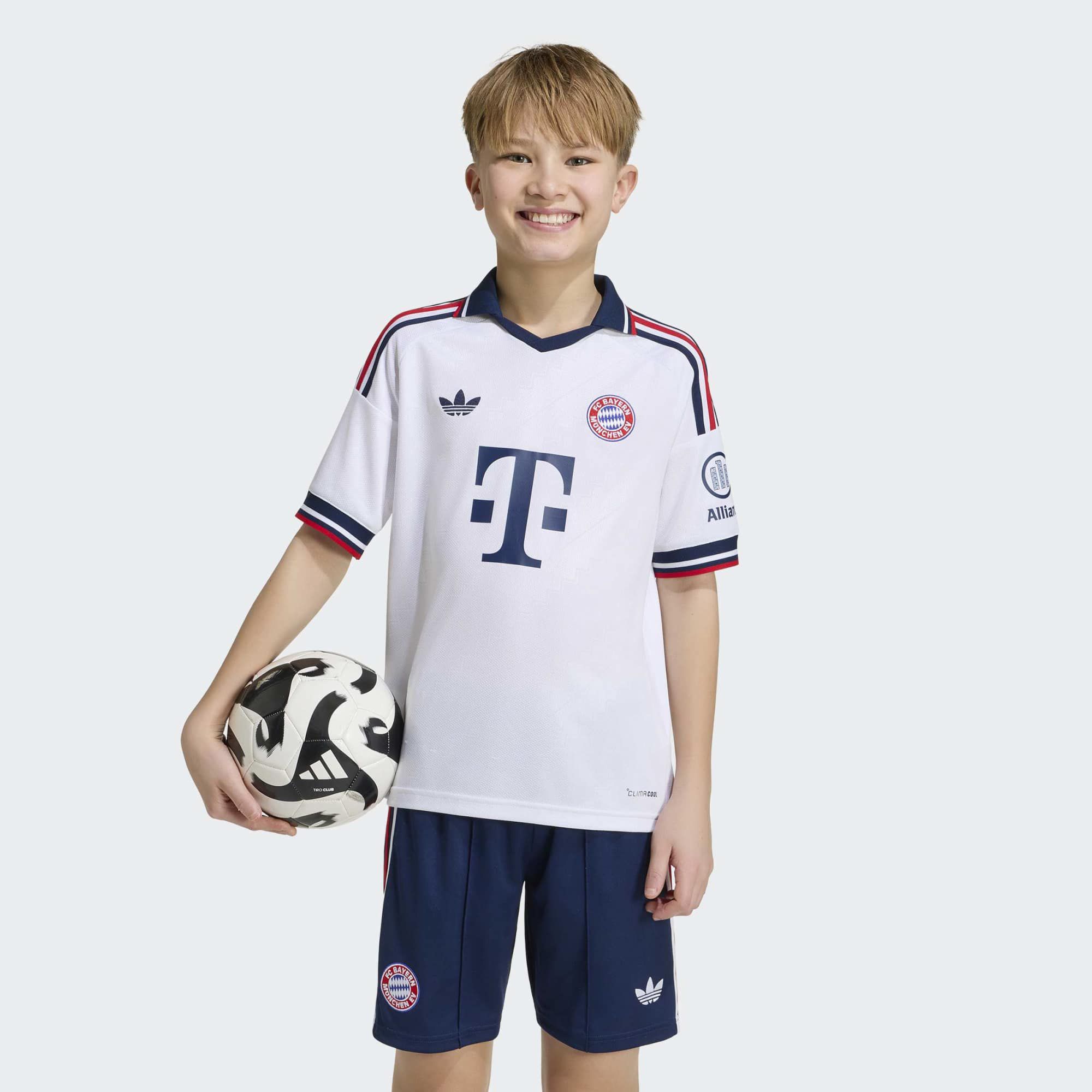 adidas Youth Bayern Munich White 2026 Away Replica Jersey product image