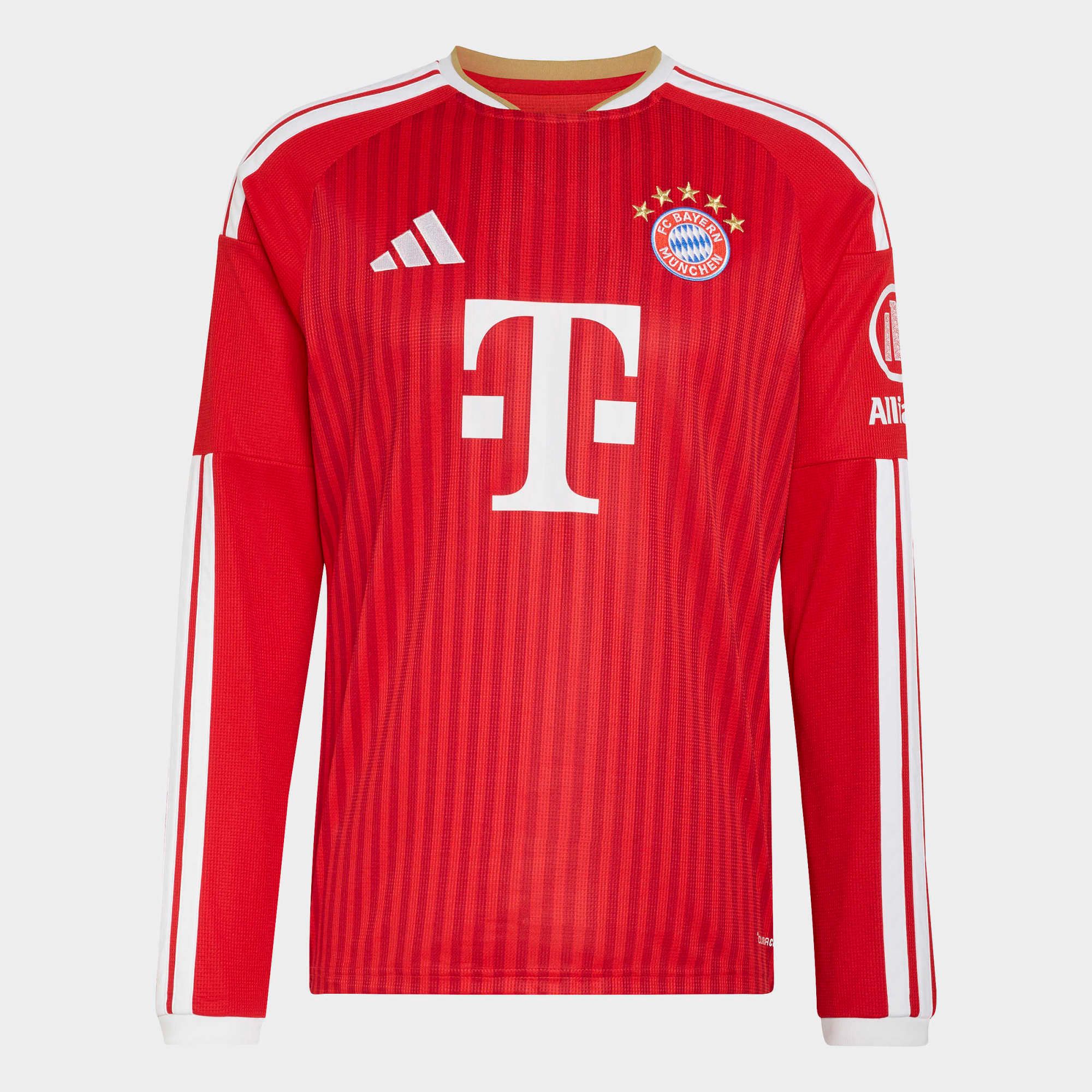 adidas Adult Bayern Munich 2026 Red Home Replica Long Sleeve Jersey product image
