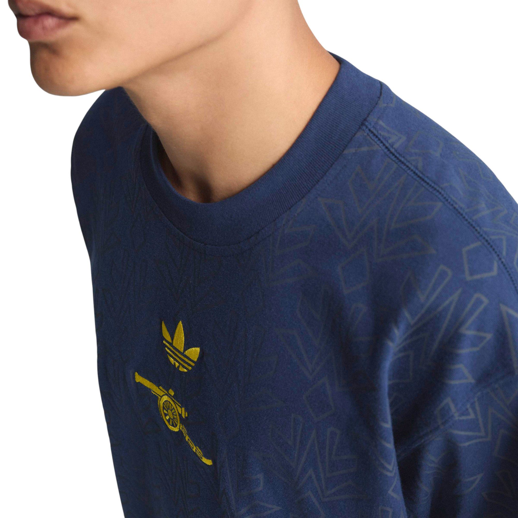 adidas Adult Arsenal Indigo Vintage T-Shirt product image