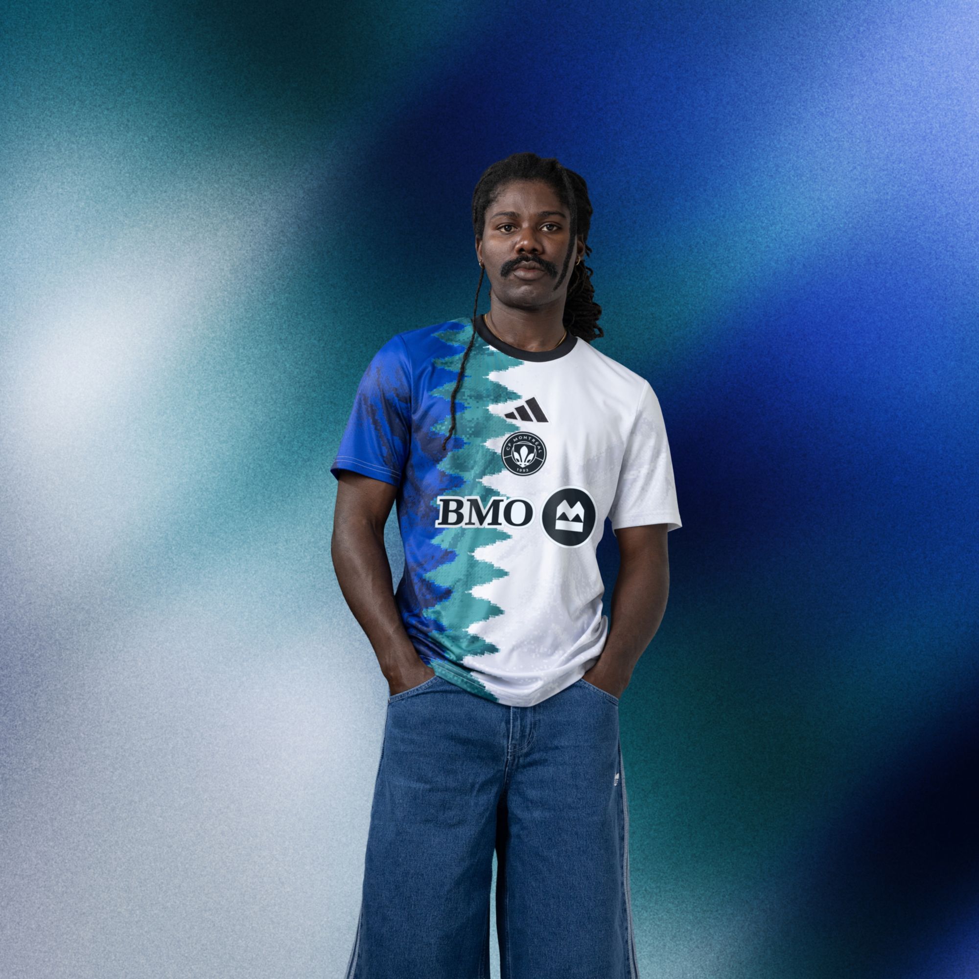 adidas Adult CF Montreal 2025 eSports Pixels To Pitch White Prematch Jersey product image