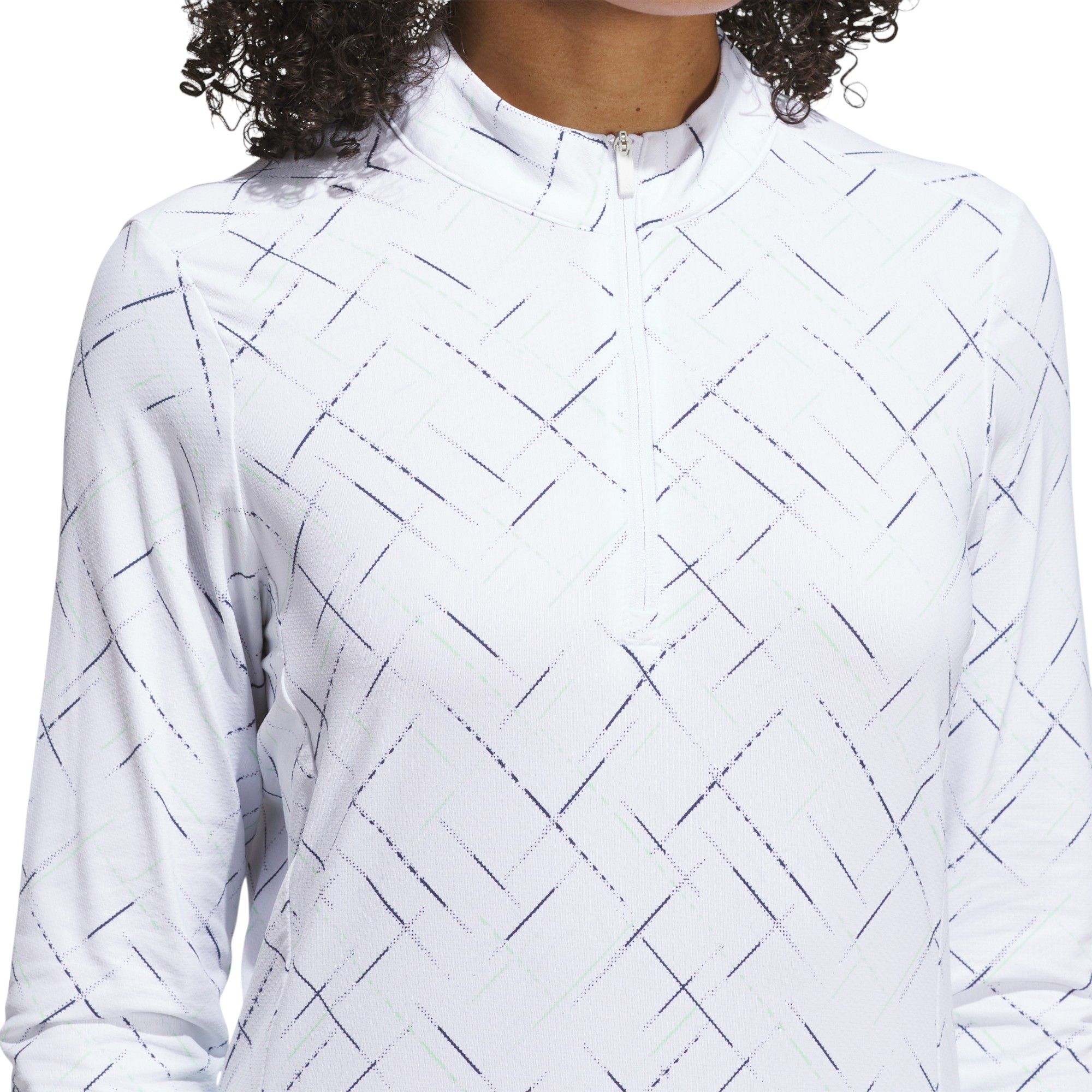 adidas Women's Ultimate365 Printed 1/4 Zip Mock Neck Shirt product image