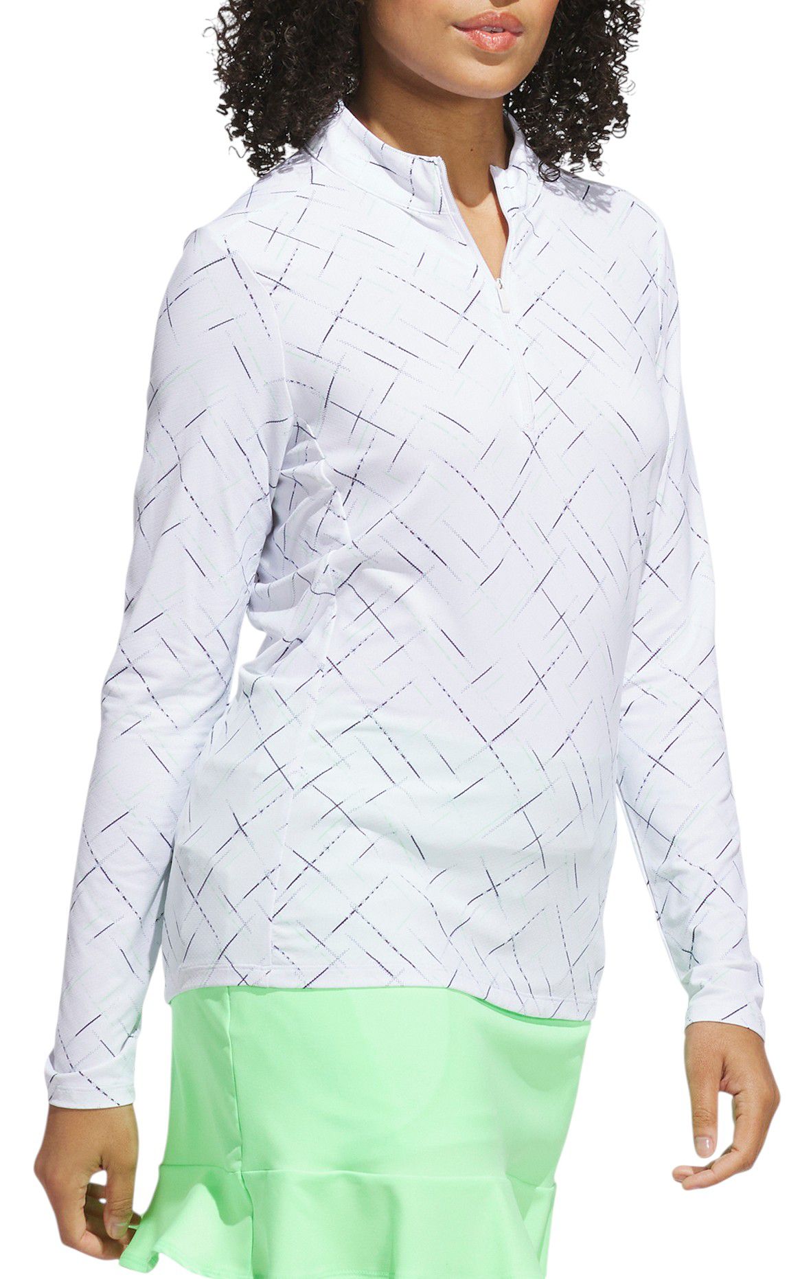 adidas Women's Ultimate365 Printed 1/4 Zip Mock Neck Shirt product image