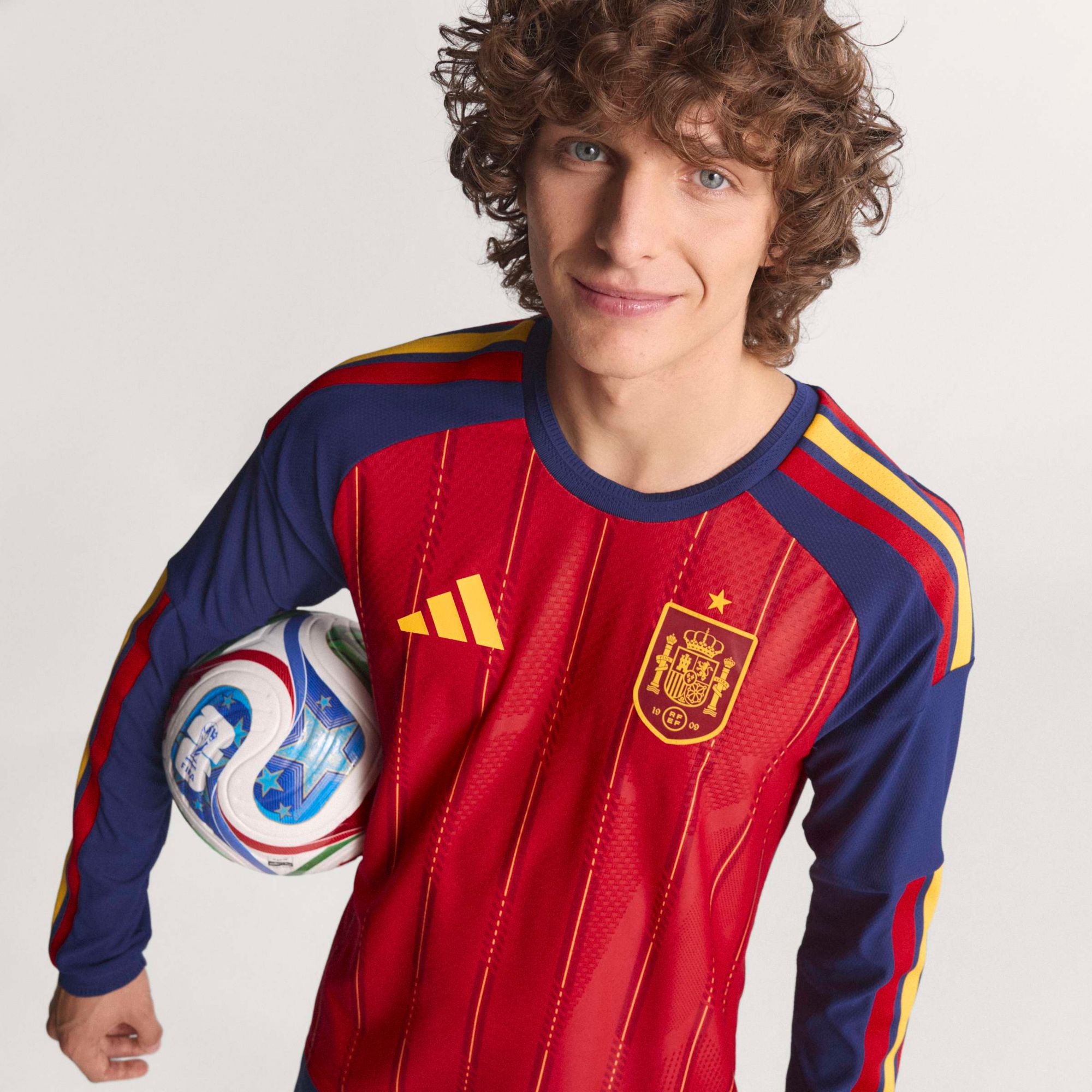 adidas Adult Spain 2026 Home Long Sleeve Authentic Jersey product image