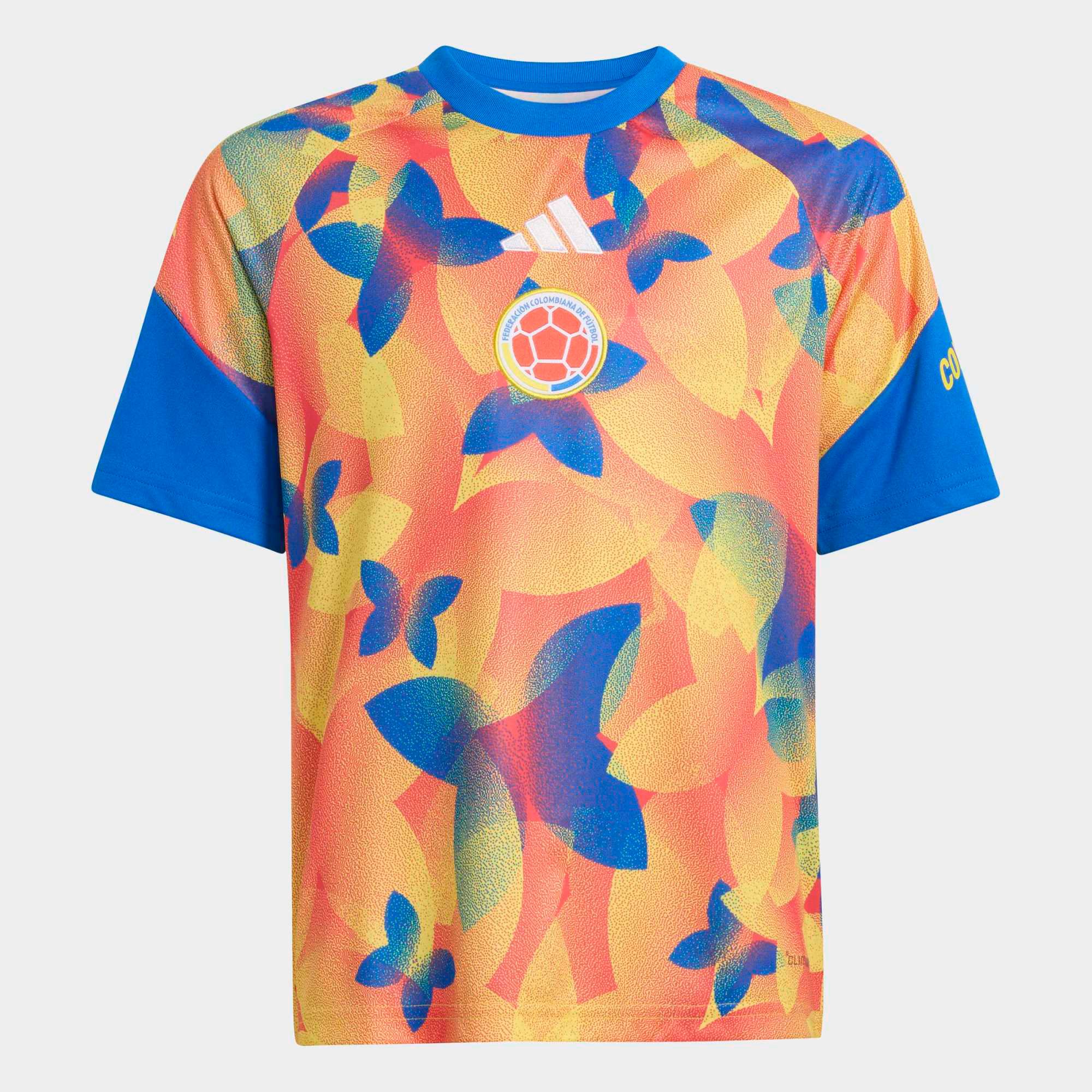 adidas Youth Colombia Glory Blue 2026 Home Prematch Jersey product image
