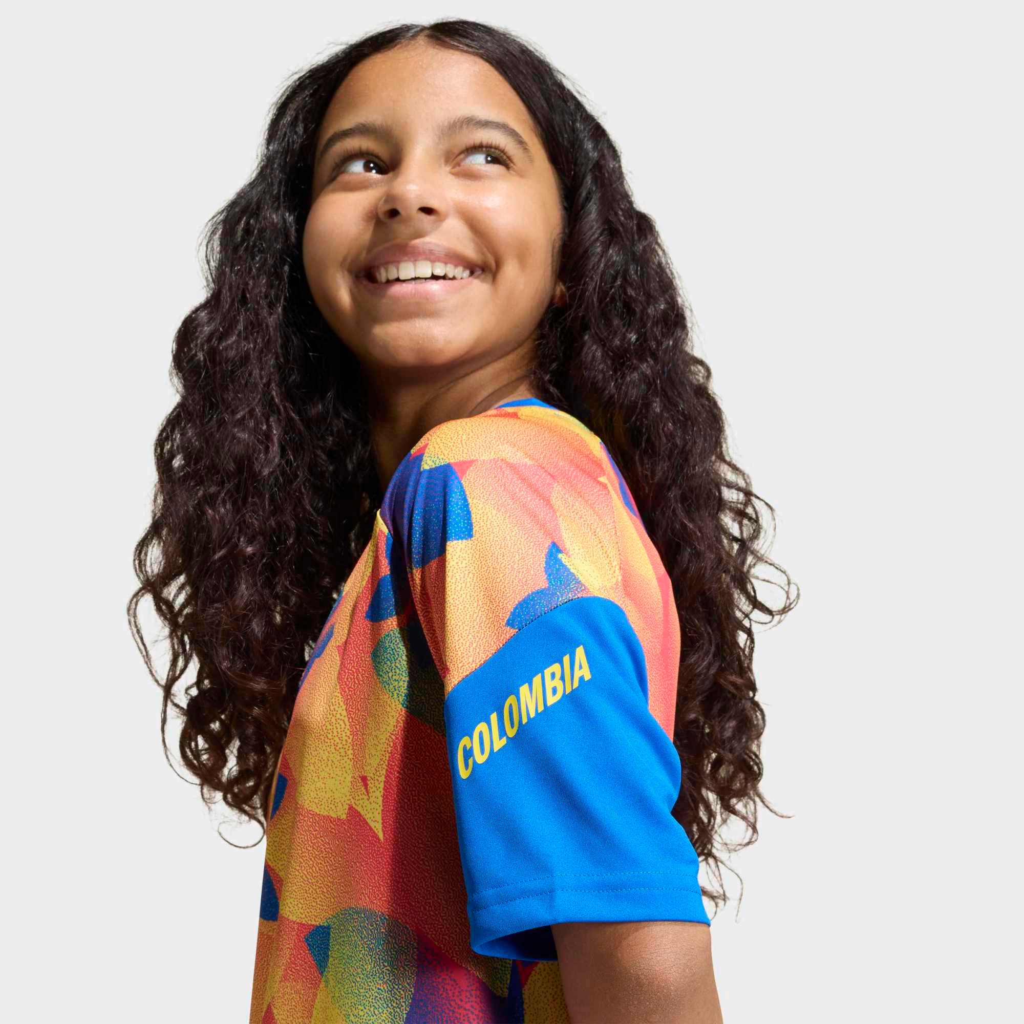 adidas Youth Colombia Glory Blue 2026 Home Prematch Jersey product image