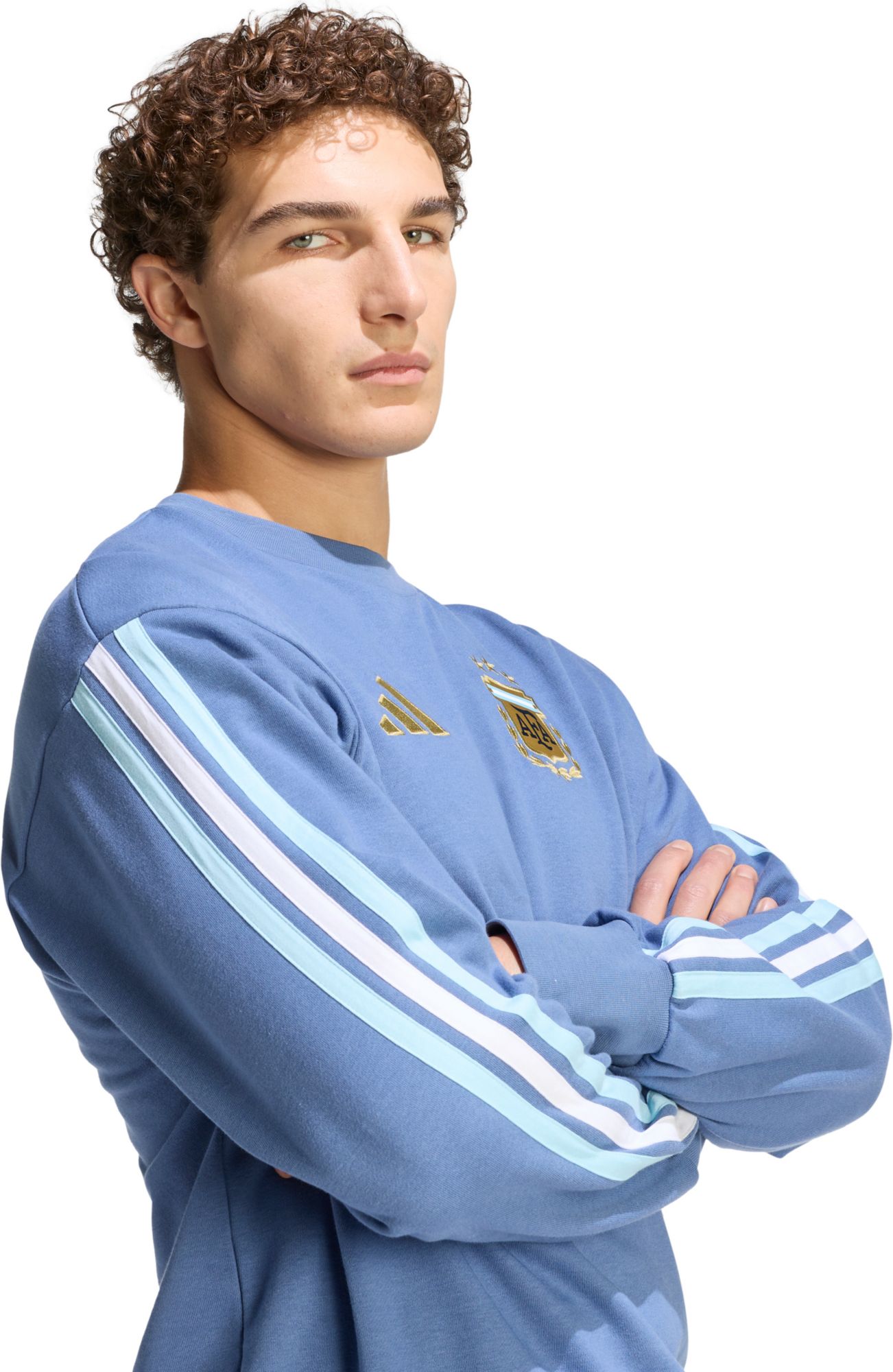adidas Men's Argentina 2026 DNA Crewneck Sweatshirt product image