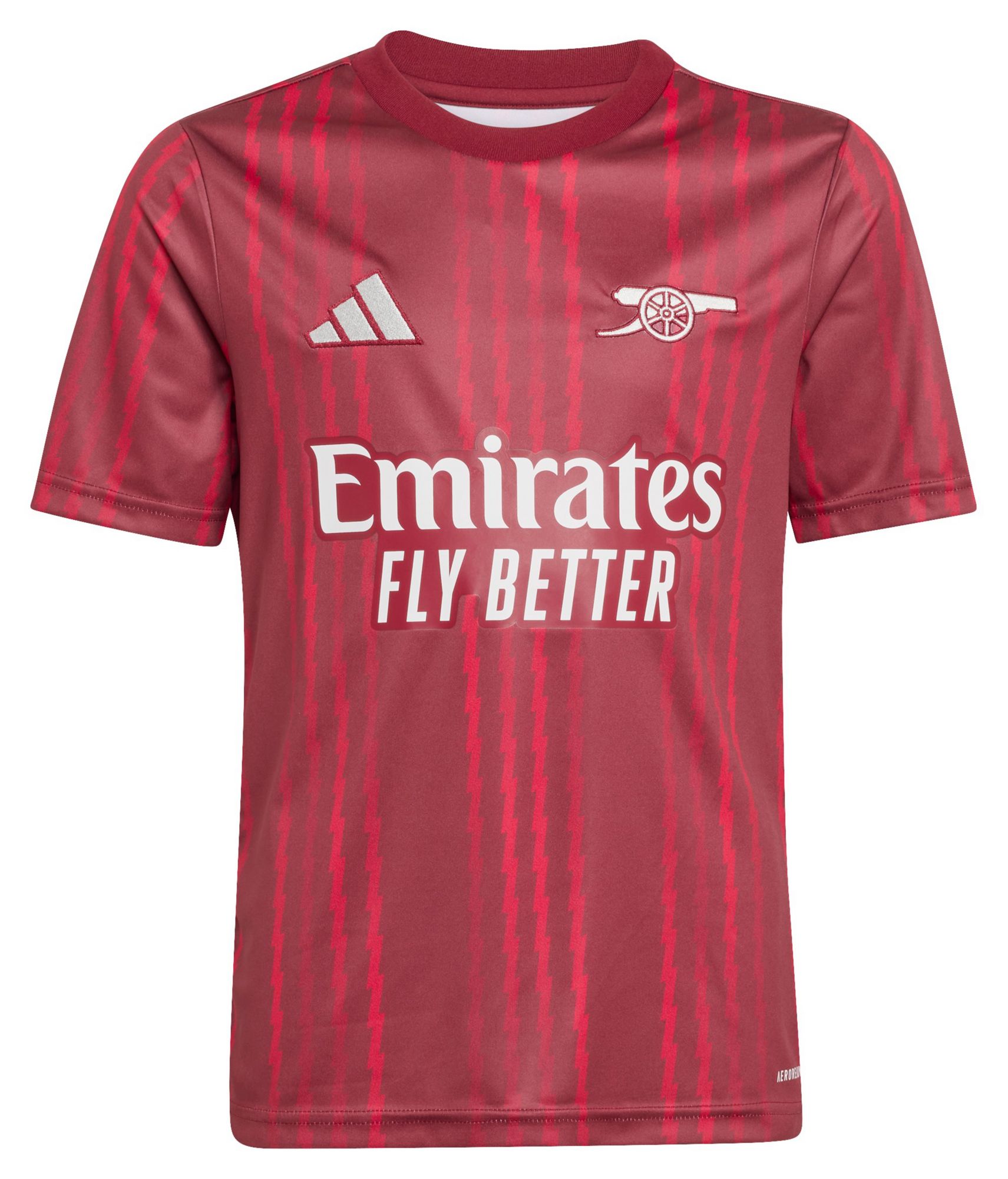 adidas Youth 2025 Arsenal Burgundy Prematch Jersey product image