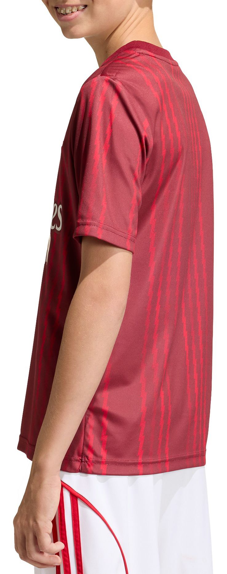 adidas Youth 2025 Arsenal Burgundy Prematch Jersey product image