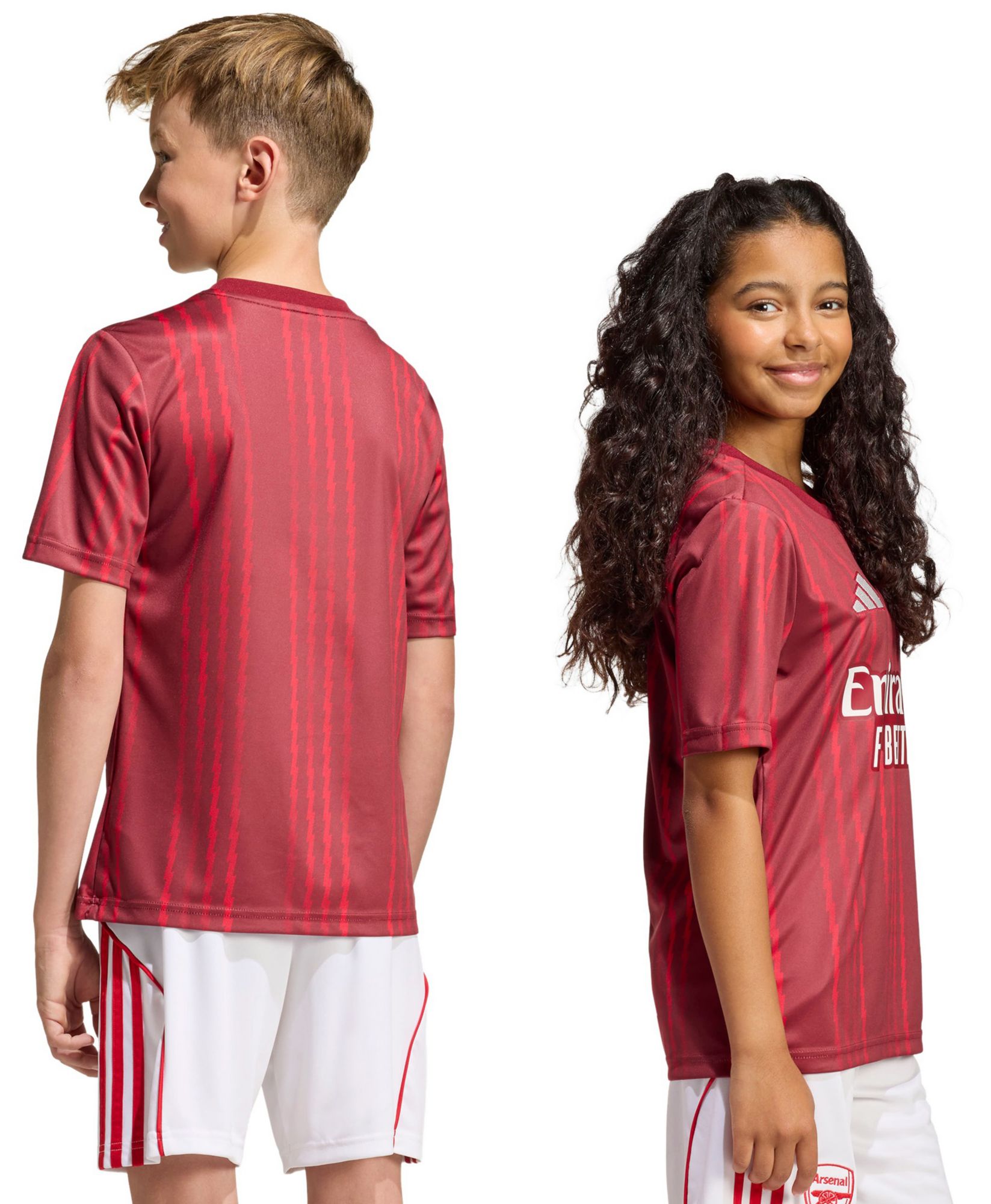 adidas Youth 2025 Arsenal Burgundy Prematch Jersey product image