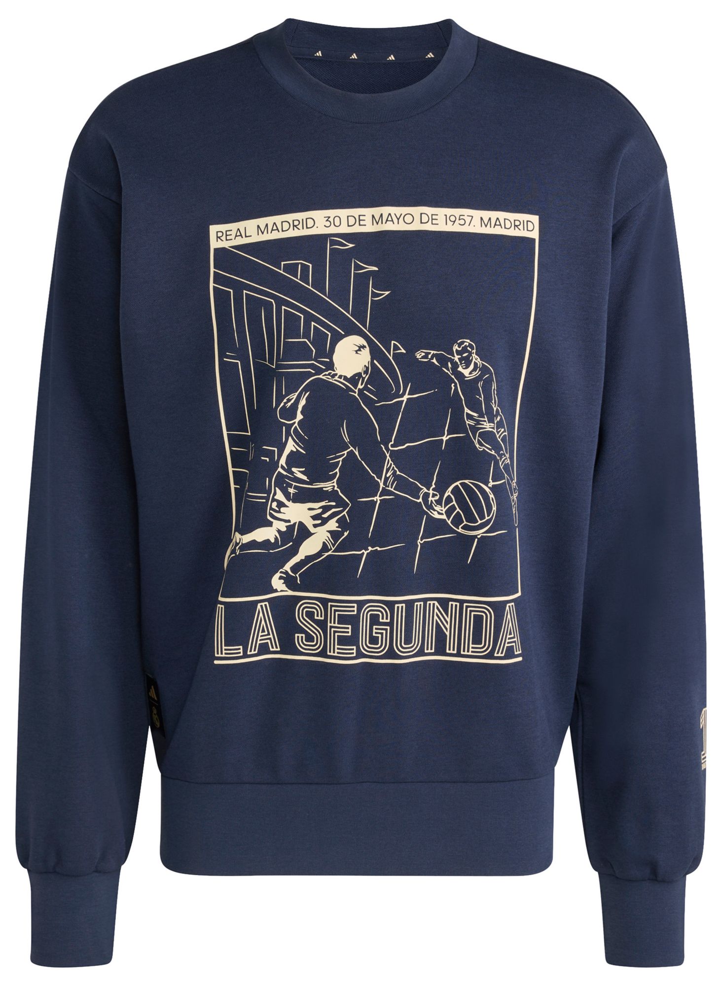 adidas Adult Real Madrid Navy Crewneck product image