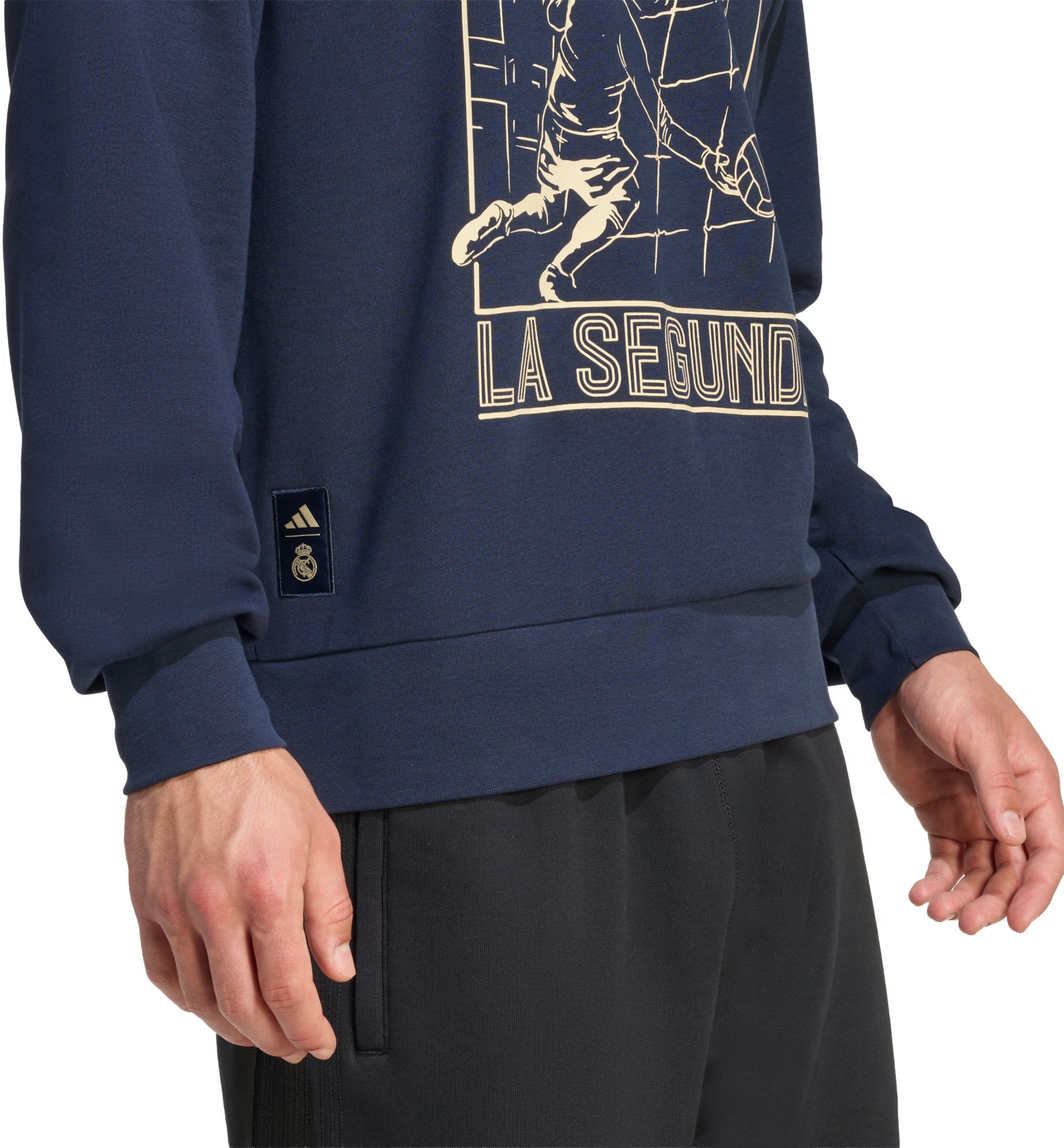 adidas Adult Real Madrid Navy Crewneck product image