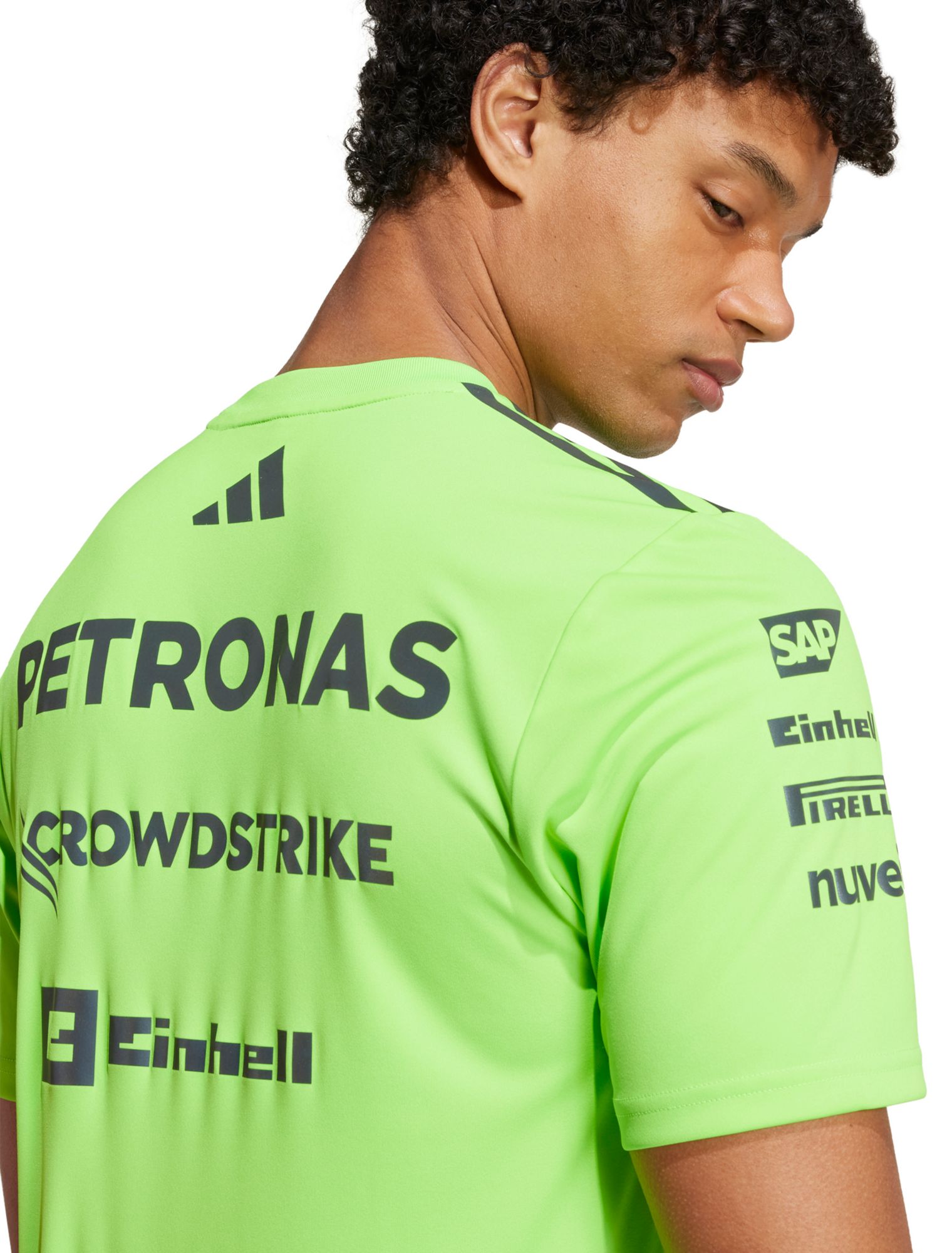 adidas Men's Mercedes Formula One Green Setup Jersey product image